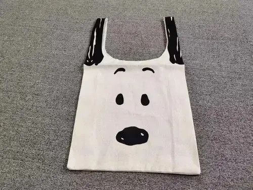 Snoopy Peanuts Stay Real White Color Tote Bag, Men's