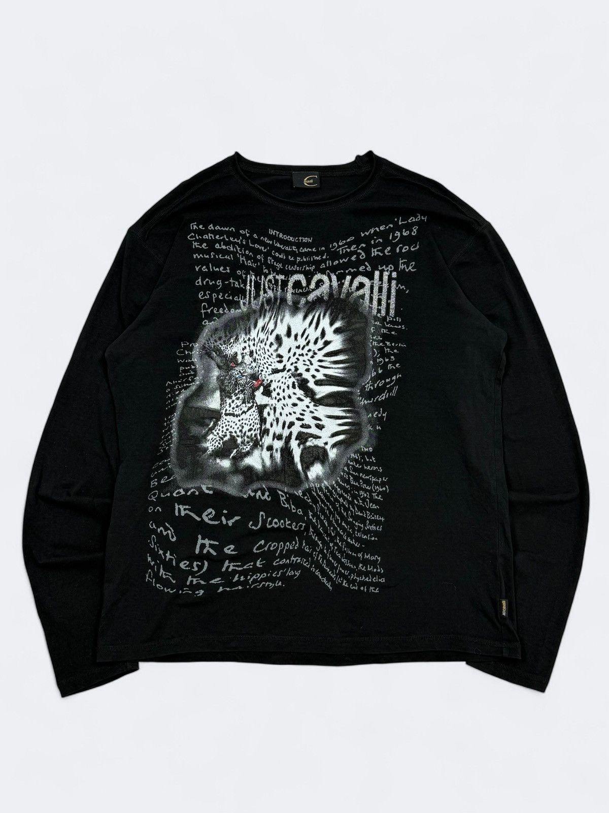 Just Cavalli Vintage Just Cavalli Graphic Long Sleeve Y2K Archive Size US L / EU 52-54 / 3 - 1 Thumbnail