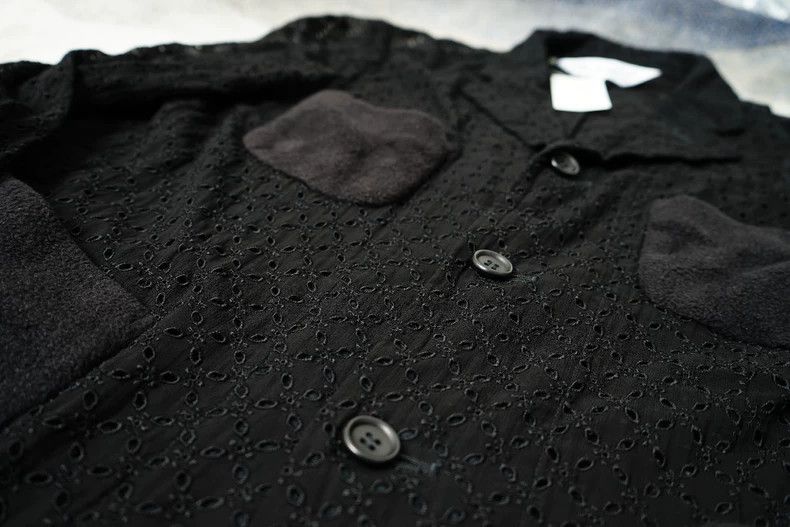 Comme des Garcons Comme des Garcons Rayon openwork embroidered jacket coat Size S / US 4 / IT 40 - 3 Thumbnail