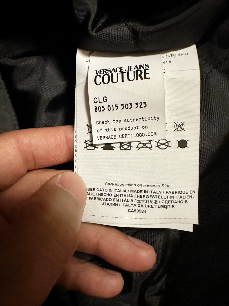 Versace Denim padded jacket