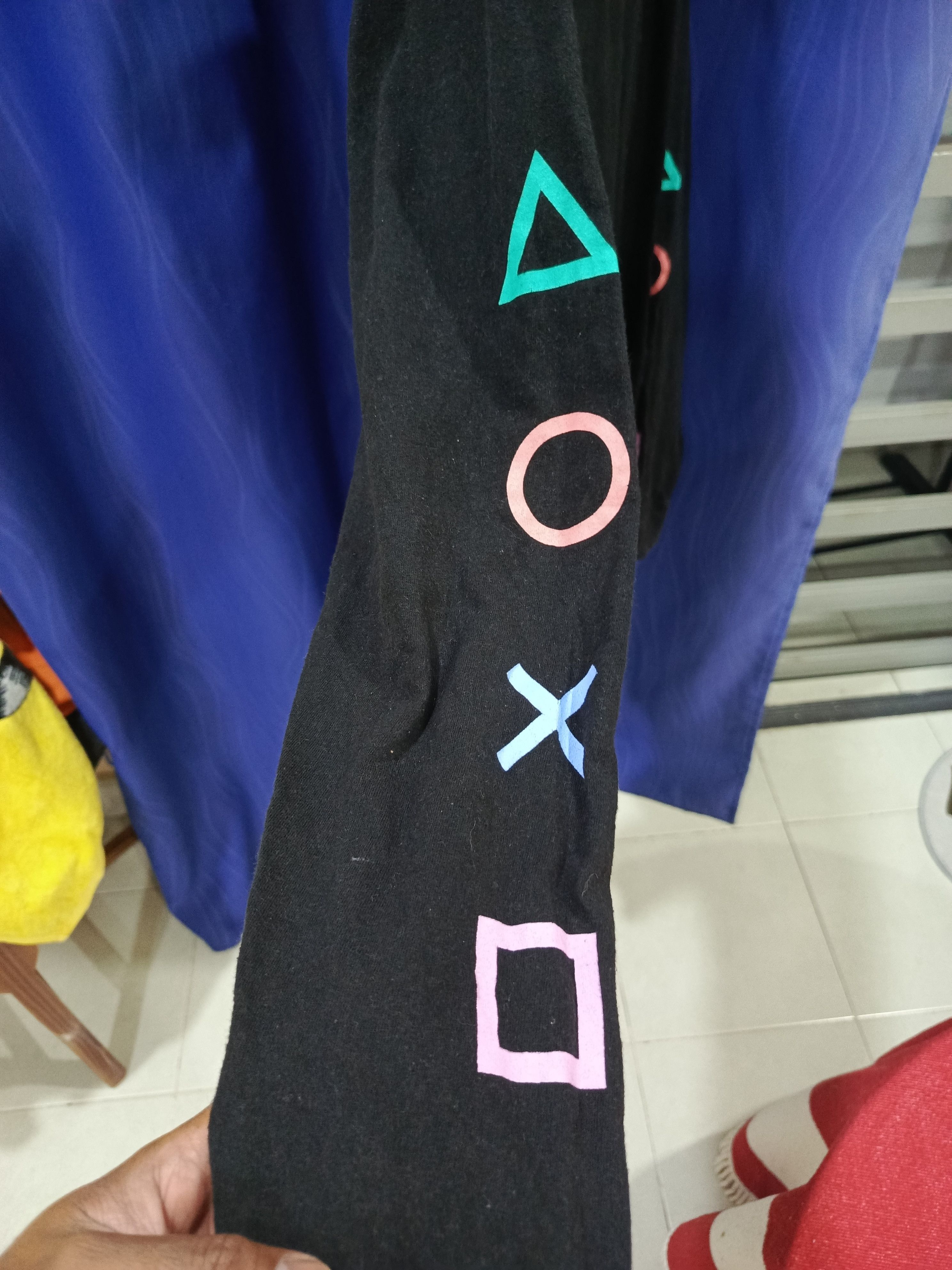 Playstation Playstation T-Shirt Black Long Sleeve Logo on Sleeves Size US XL / EU 56 / 4 - 6 Thumbnail