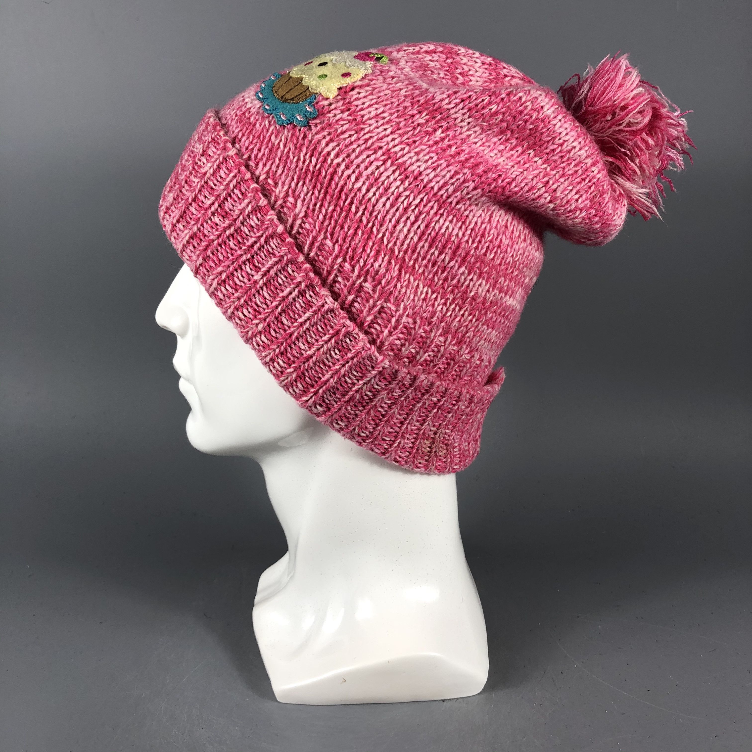 Vintage Vintage Pink Beanie Snow Hat Snow Cap -D853 Size ONE SIZE - 1 Thumbnail