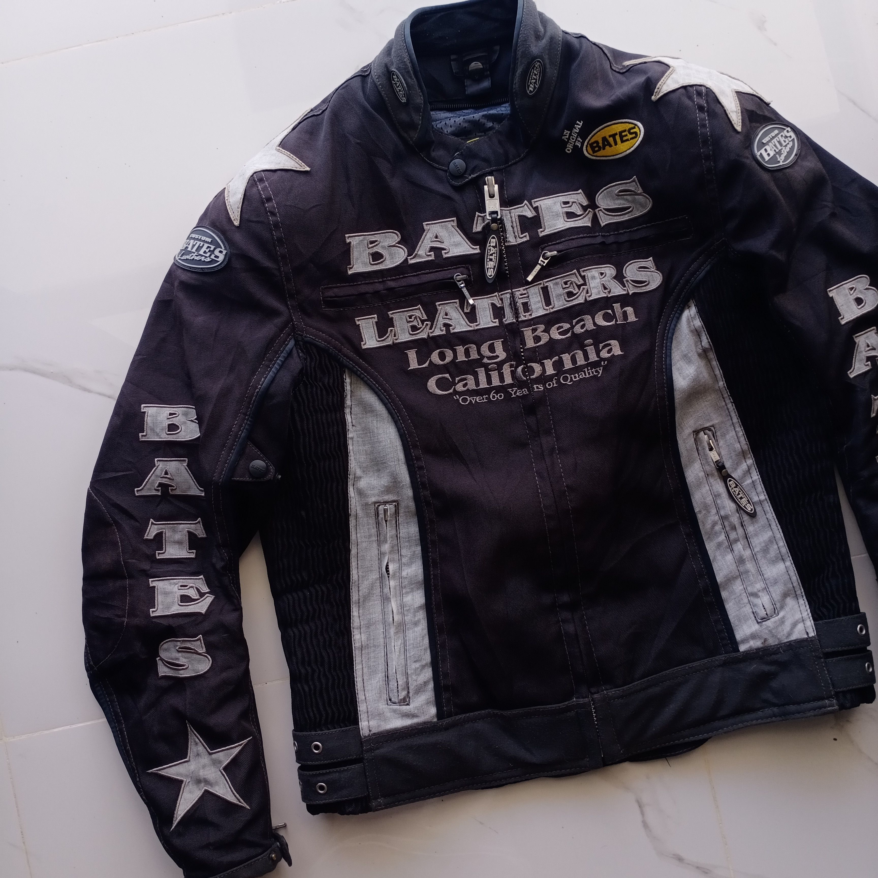 Bates Hats Custom Bates Leathers Motorcycle Biker USA Jacket Vintage Size US L / EU 52-54 / 3 - 4 Thumbnail