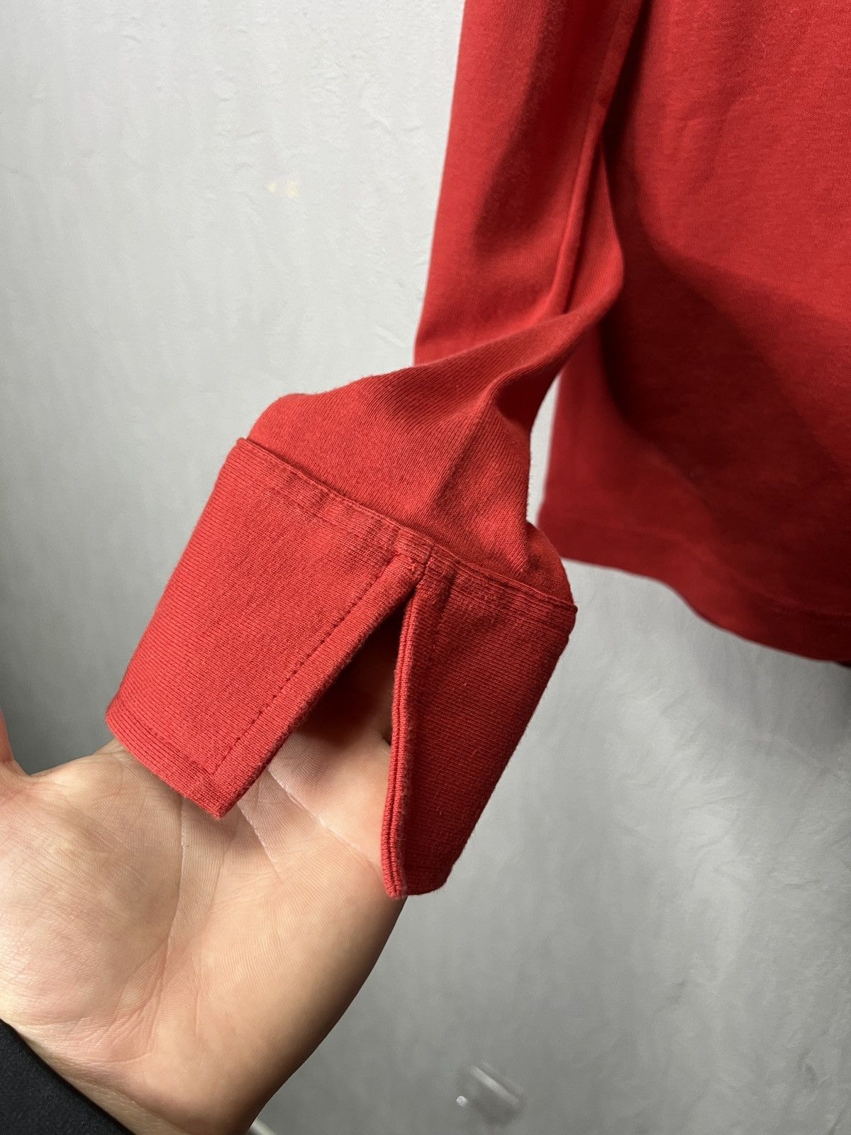 Burberry Burberry London Red Long Sleeve Polo Shirt Size M / US 6-8 / IT 42-44 - 11 Thumbnail