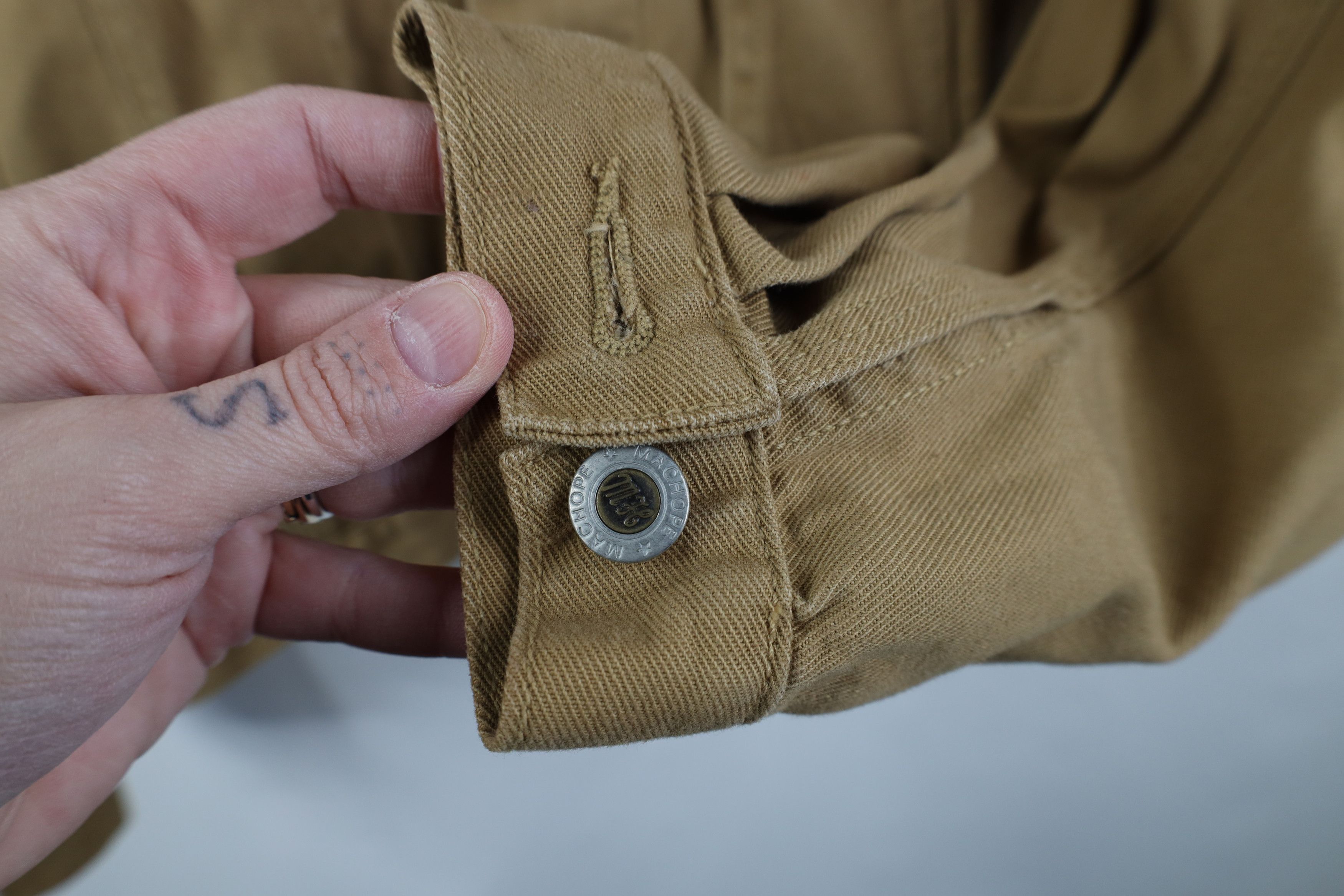 Vintage Vintage 90s Streetwear Dye Corduroy Collar Trucker Jacket Size US L / EU 52-54 / 3 - 6 Thumbnail