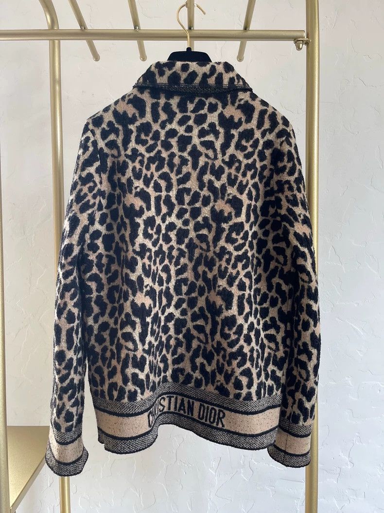 Dior Dior Classic version of leopard-print cardigan coat Size XS / US 0-2 / IT 36-38 - 2 Thumbnail