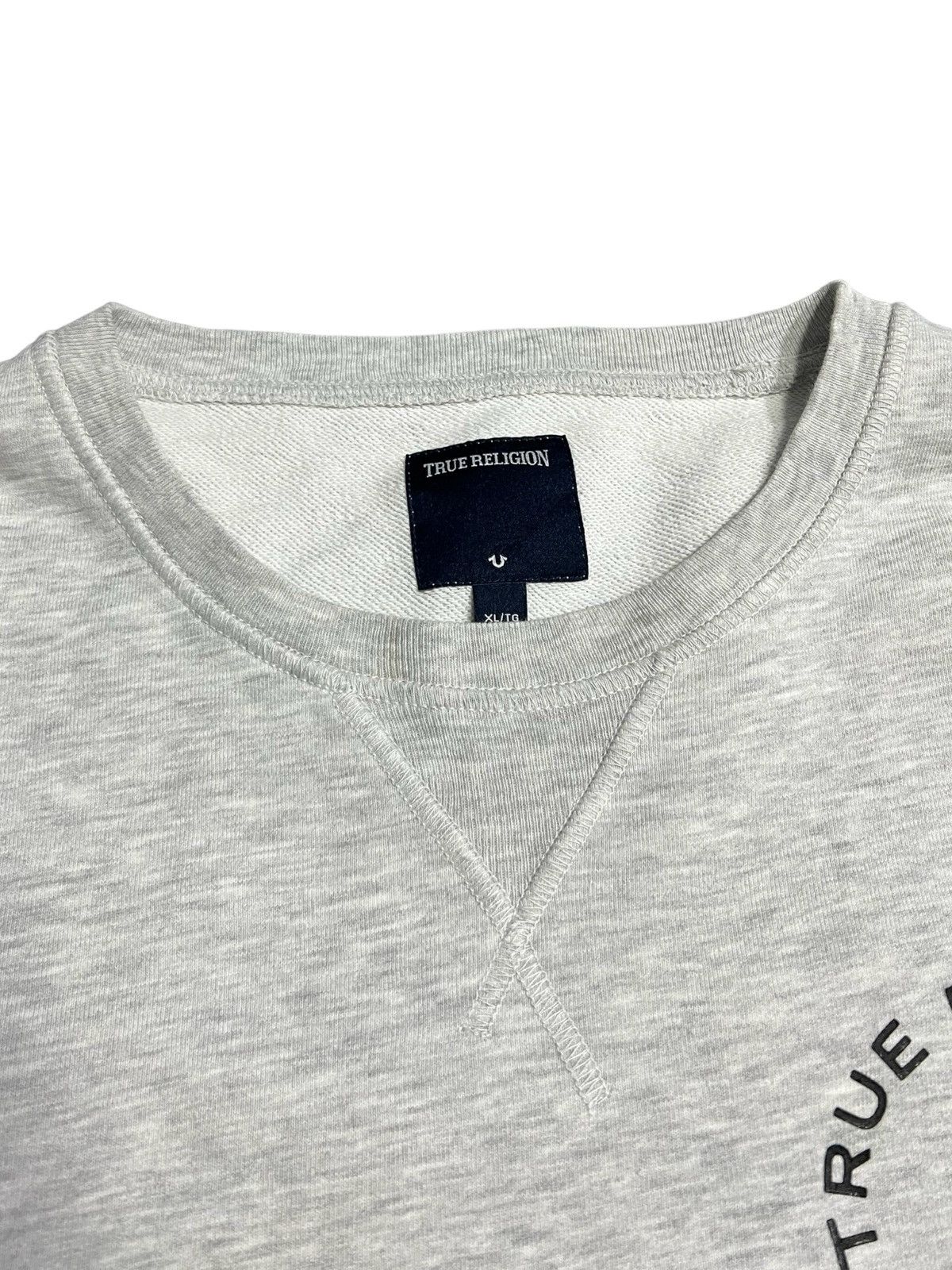 True Religion Vintage True Religion Grey Sweashirt Size US XL / EU 56 / 4 - 3 Thumbnail