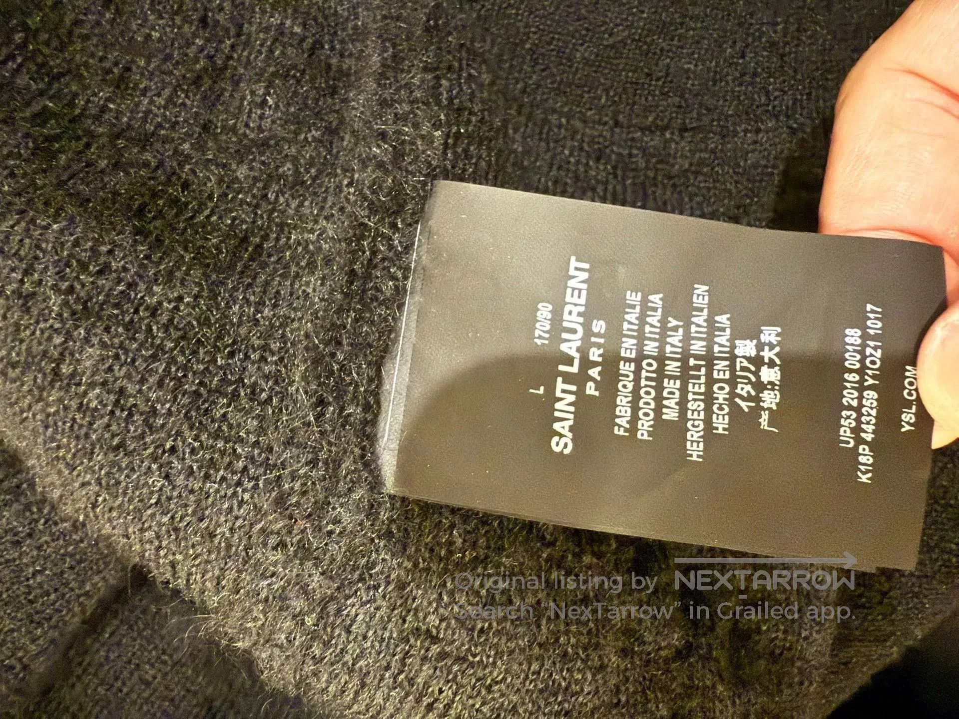 Saint Laurent Paris Saint Laurent Tiger Head Black Sweater. Size US L / EU 52-54 / 3 - 5 Thumbnail