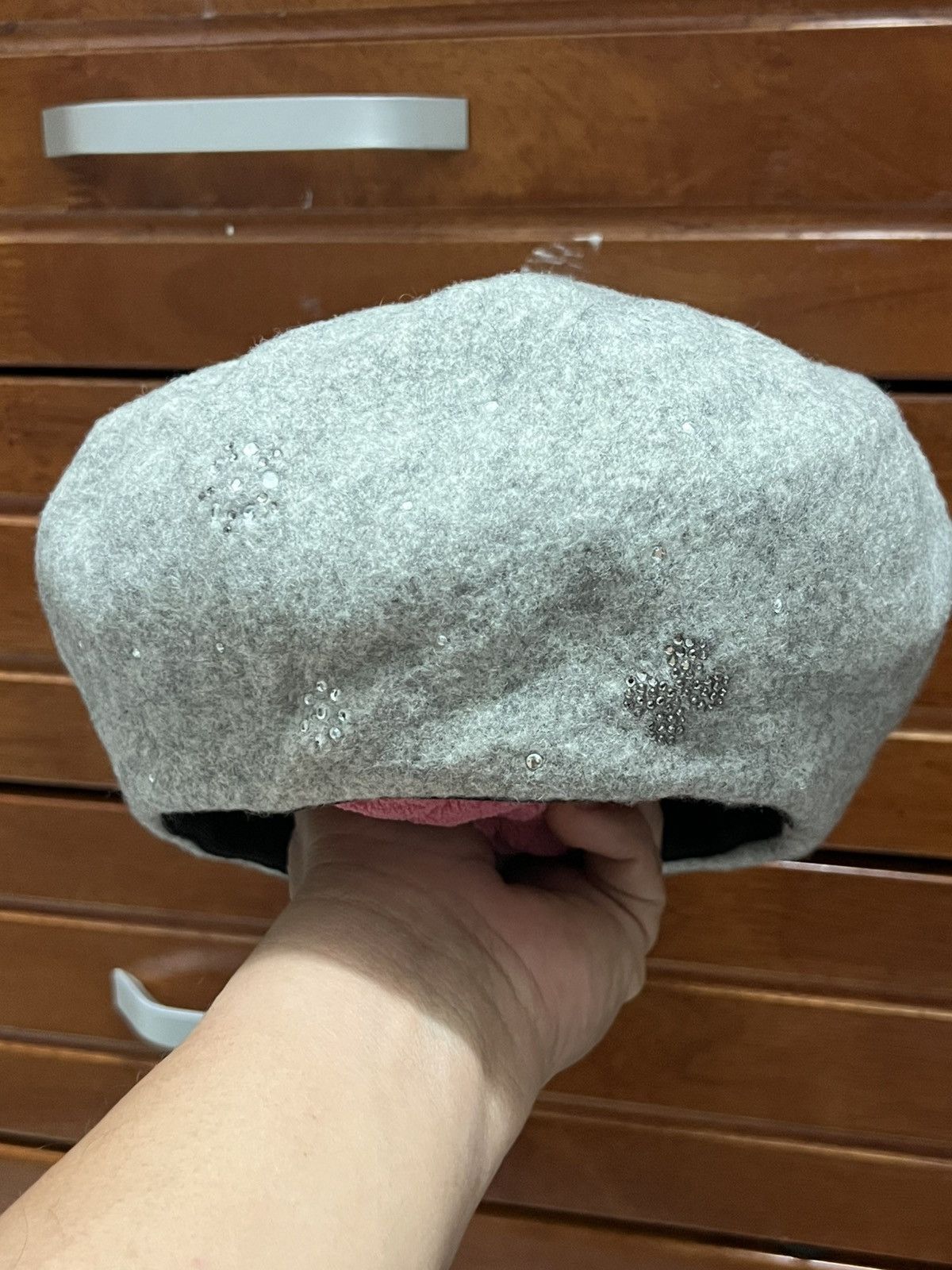 Furla FURLA Rhinestone Wool Beret hats Size ONE SIZE - 1 Thumbnail