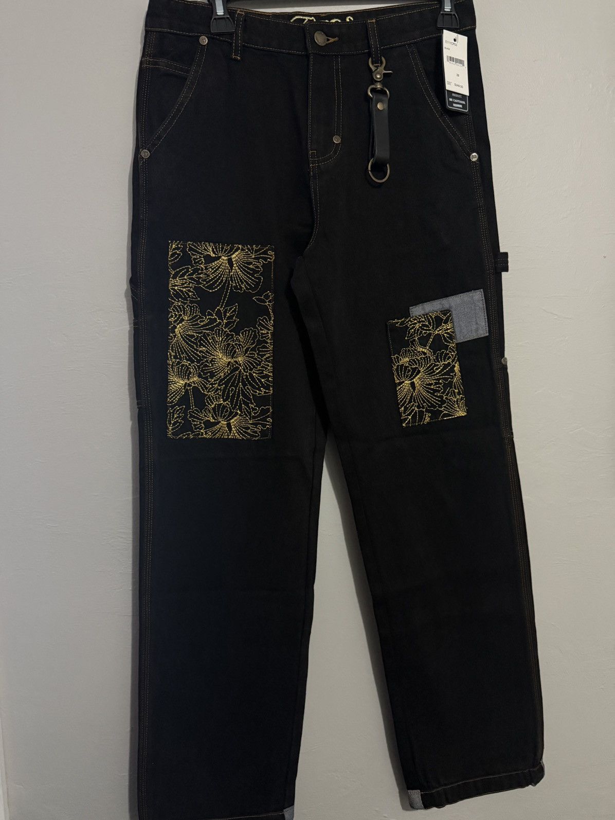 Prps PRPS Men's Okinawa Embroidered Carpenter Pants Size US 28 / EU 44 - 3 Thumbnail