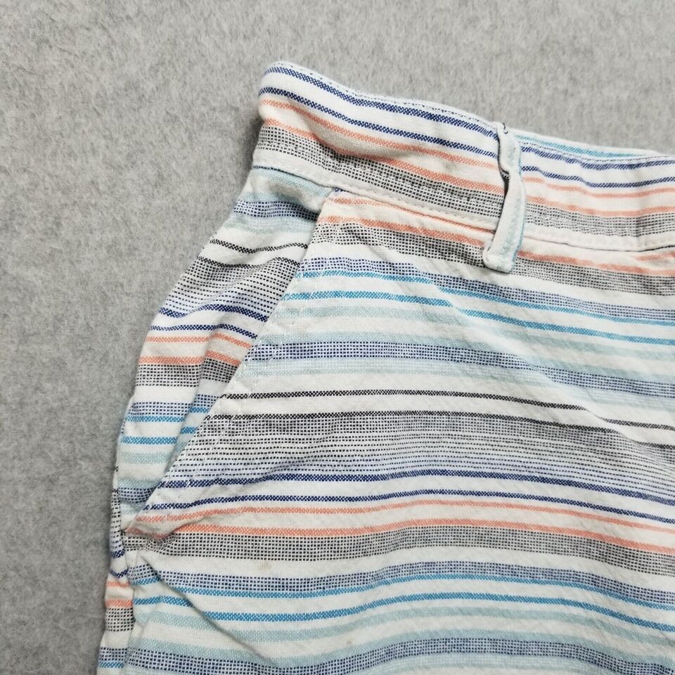 Gap Gap Shorts Womens 0 Striped Chino Casual Lightweight Size 25" / US 0 / IT 36 - 2 Thumbnail