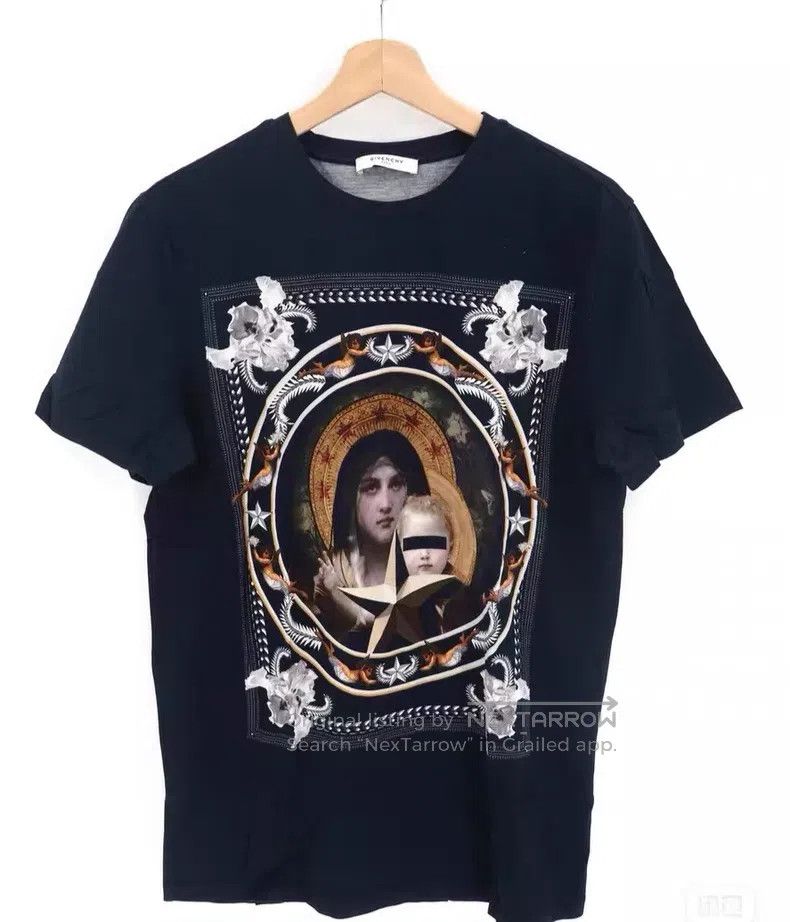 Givenchy Givenchy Black Square Madonna Short Sleeve Size US XS / EU 42 / 0 - 1 Thumbnail