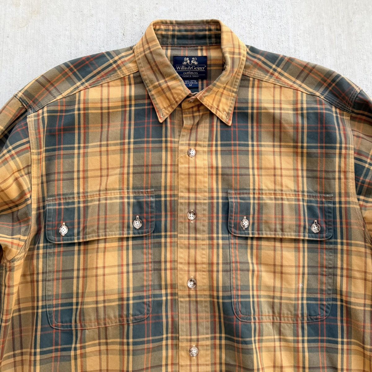 Willis & Geiger Vintage Willis & Geiger Plaid Button Down Shirt Cotton Size US M / EU 48-50 / 2 - 2 Thumbnail