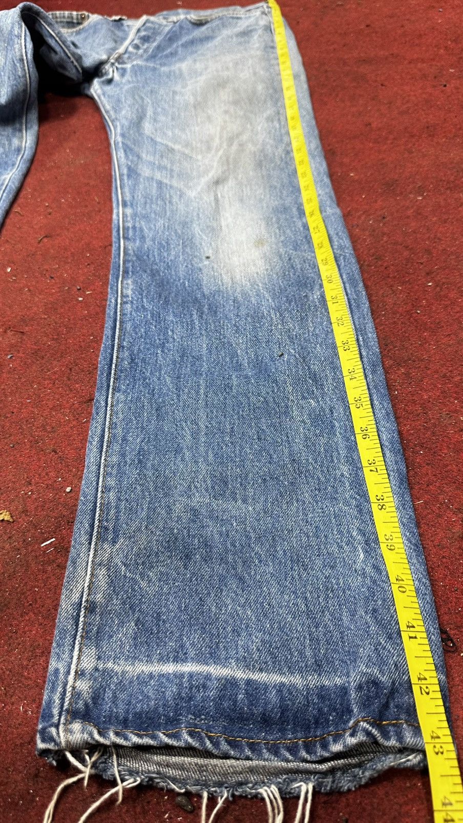 Levi's Vintage Levis 501 Distressed Faded Jeans Size US 31 - 7 Thumbnail
