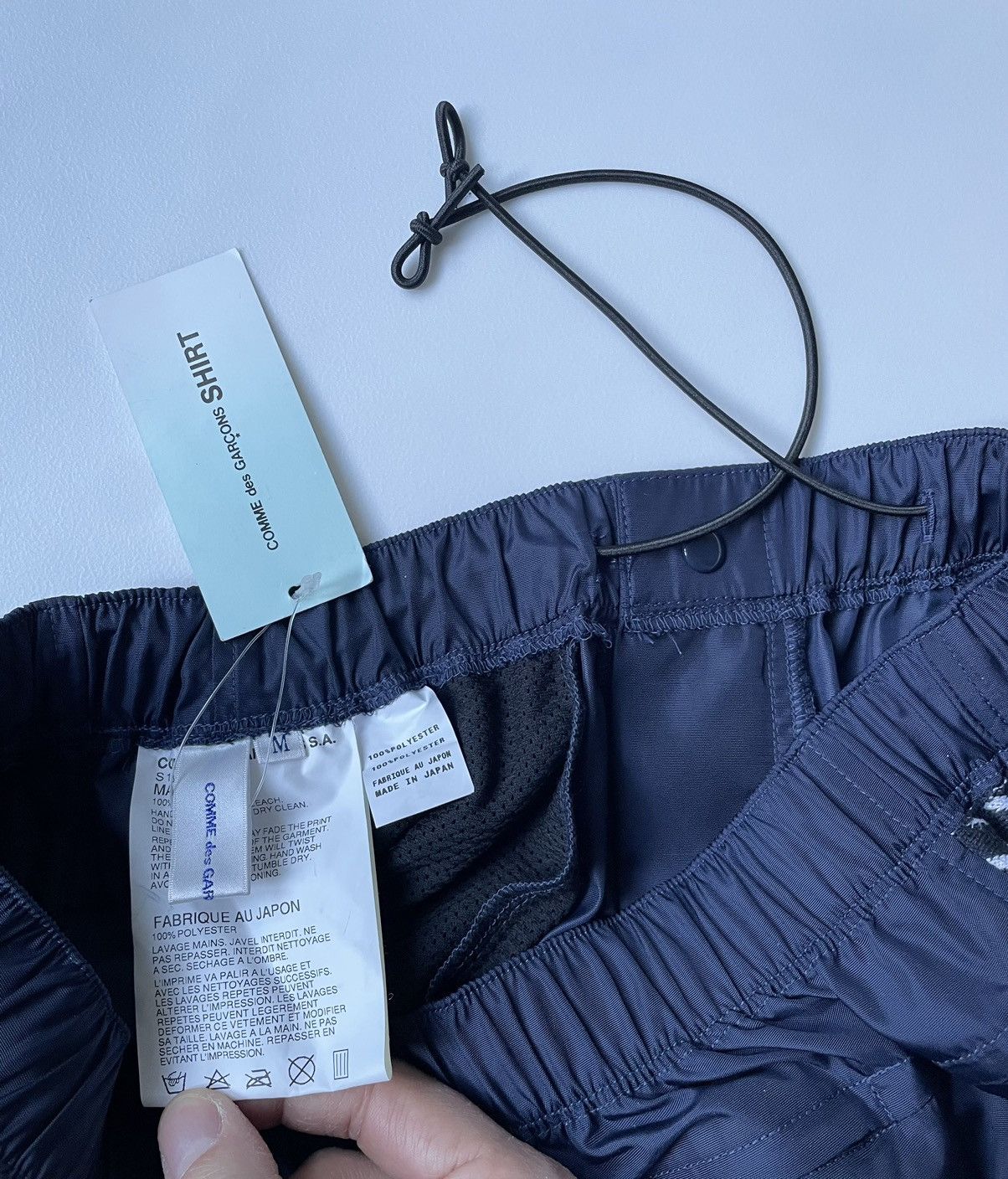 Comme des Garcons Blue Nylon Tech Trousers Size US 32 / EU 48 - 6 Thumbnail