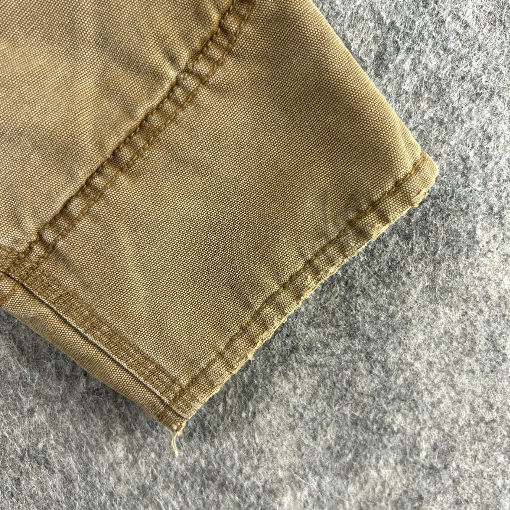 Old Navy VINTAGE Old Navy Jacket Mens L Brown Canvas Chore Barn Fleece Lined Workwear 90s Army Mens Size US L / EU 52-54 / 3 - 7 Thumbnail