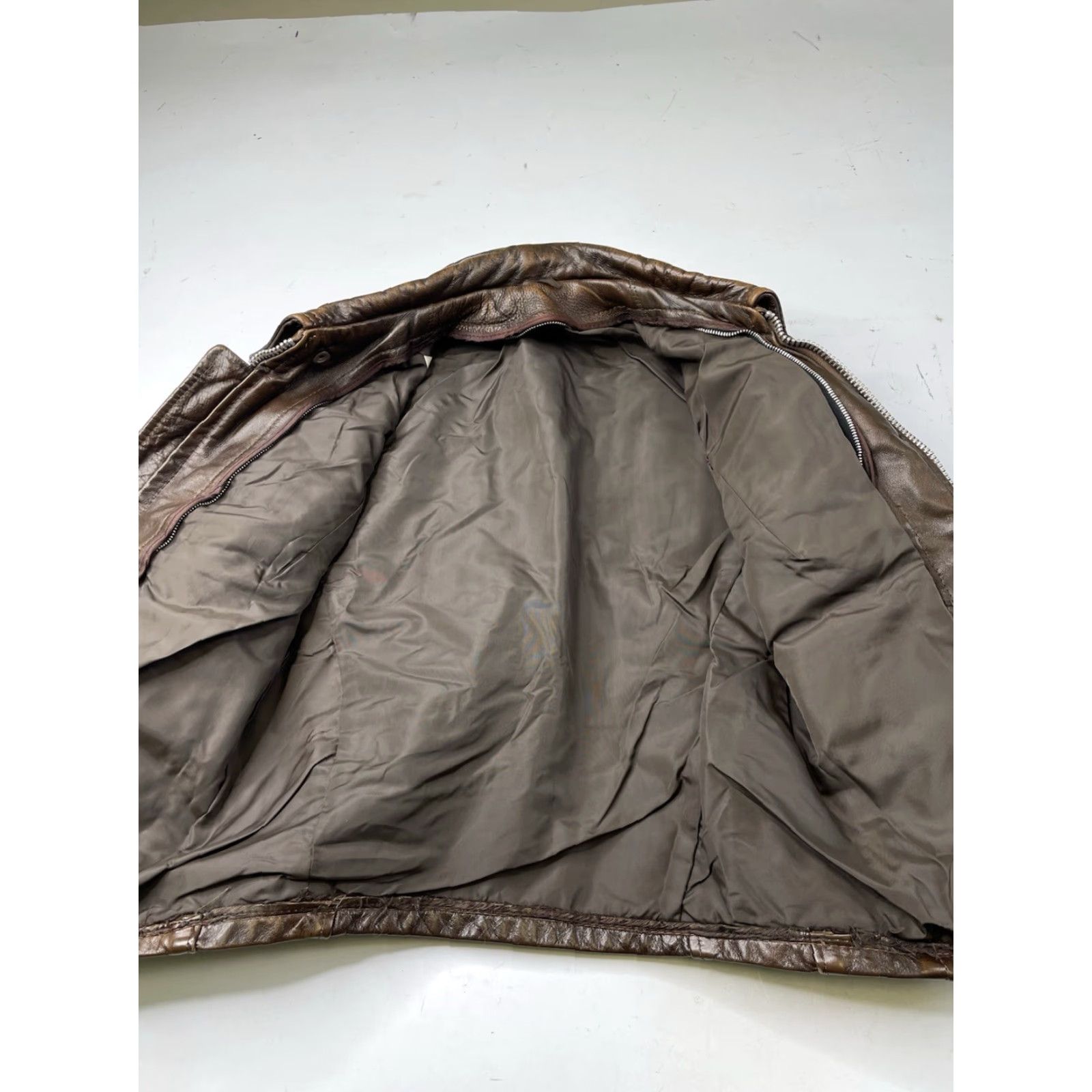 Vintage VINTAGE Lesco Motorcycle Jacket Brown Leather Zipper Womens Size 9 Size M / US 6-8 / IT 42-44 - 3 Thumbnail