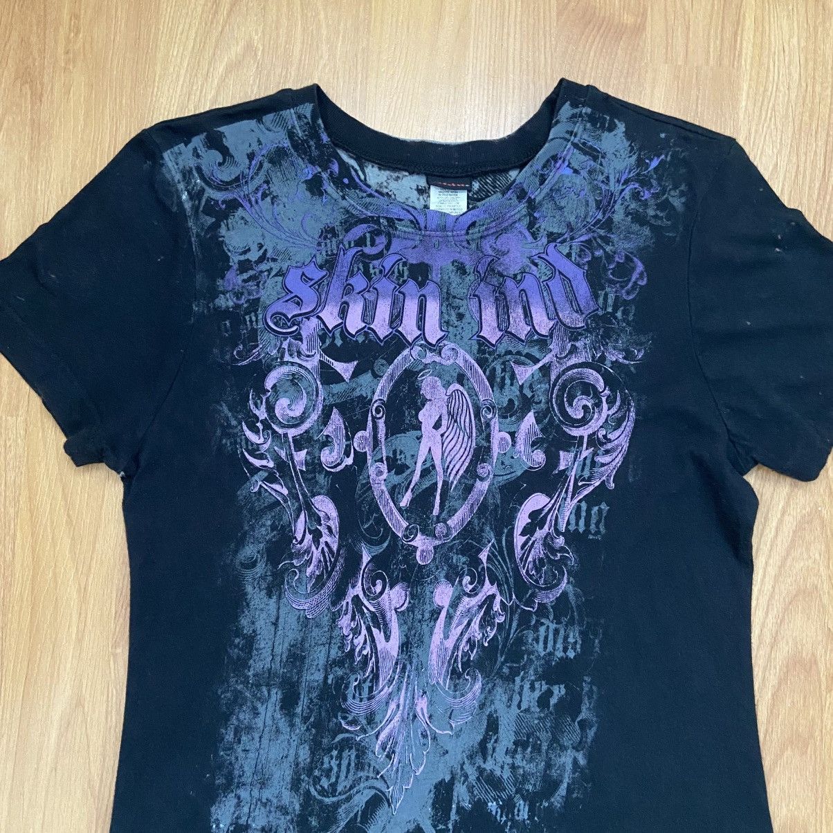 Skin Skin Industries Moto Angel Y2K Vintage T-Shirt Women’s Large Size L / US 10 / IT 46 - 3 Thumbnail