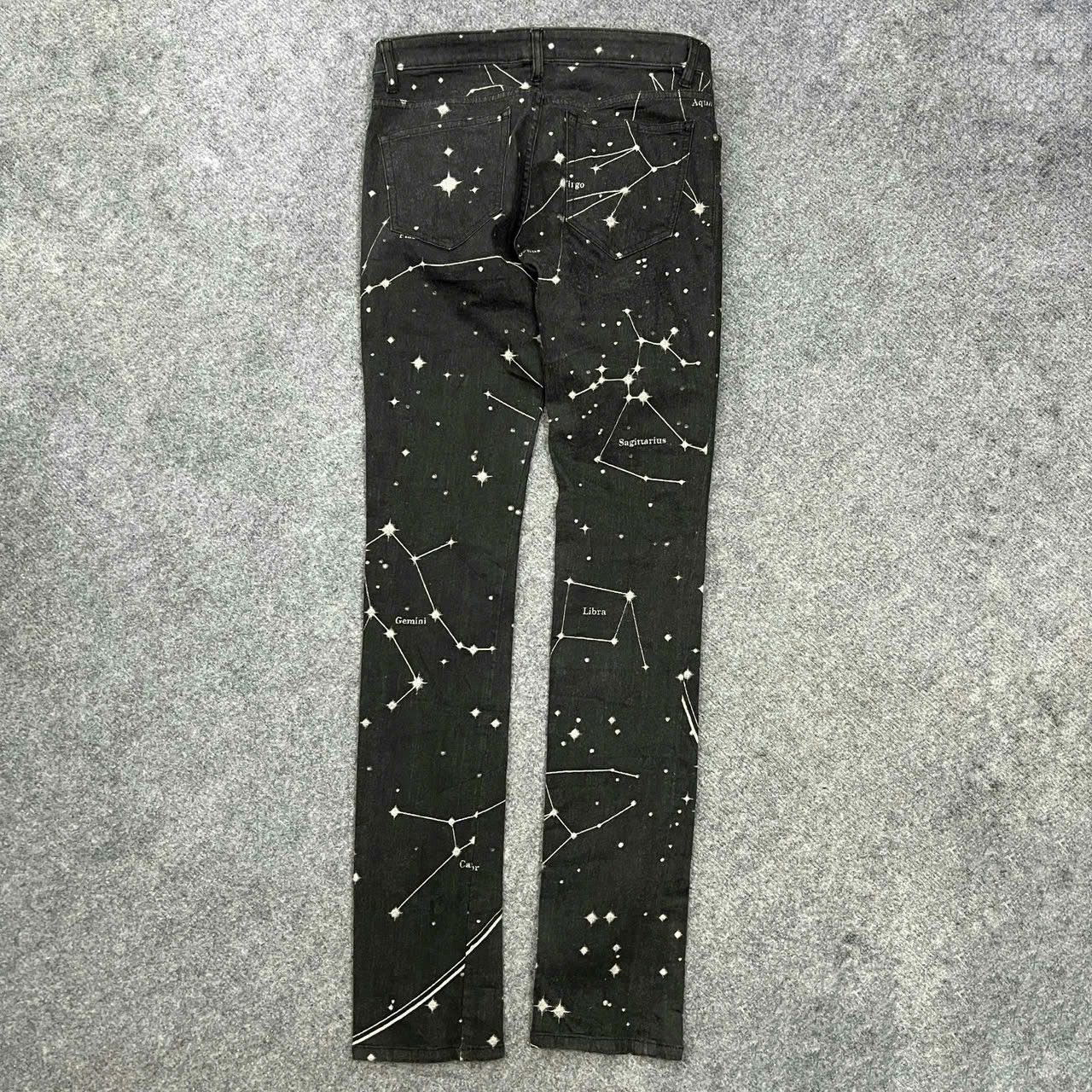 Issey Miyake × Japanese Brand Issey Miyake - SS04 Astronomy Jacquard Stretch Denim Jeans Size US 28 / EU 44 - 2 Thumbnail