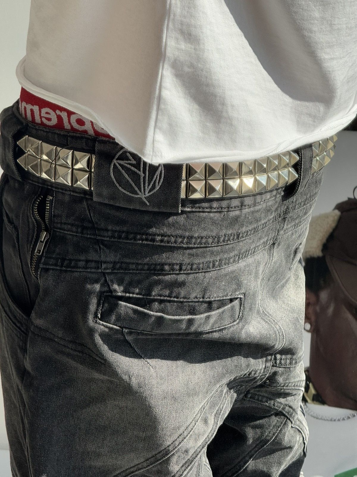 Hysteric Glamour × Japanese Brand Vintage Belts Y2K Rhinestones Punk leather belt Japanese Size ONE SIZE - 11 Thumbnail