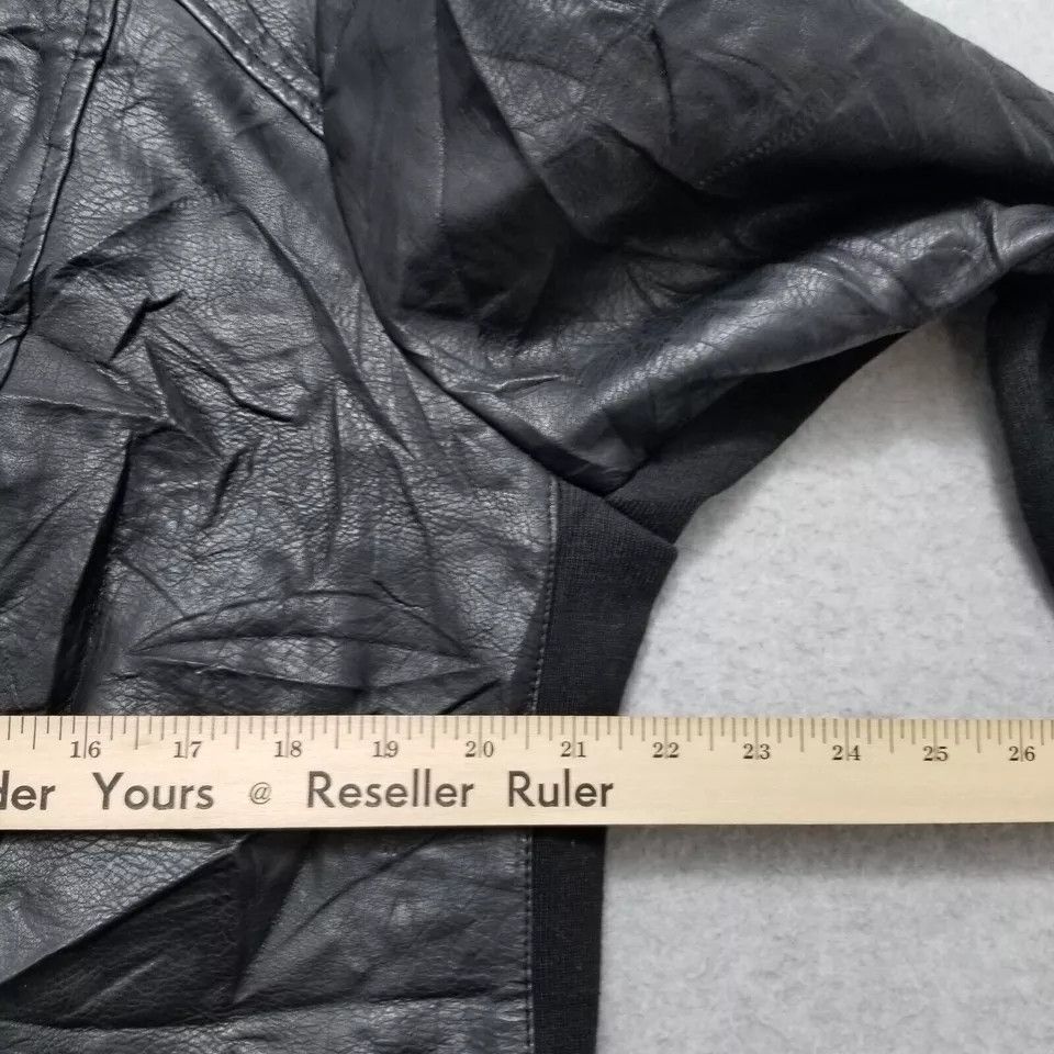 Torrid Torrid Jacket Womens 2 Black Full Zip Pockets Faux Leather Size XS / US 0-2 / IT 36-38 - 5 Thumbnail