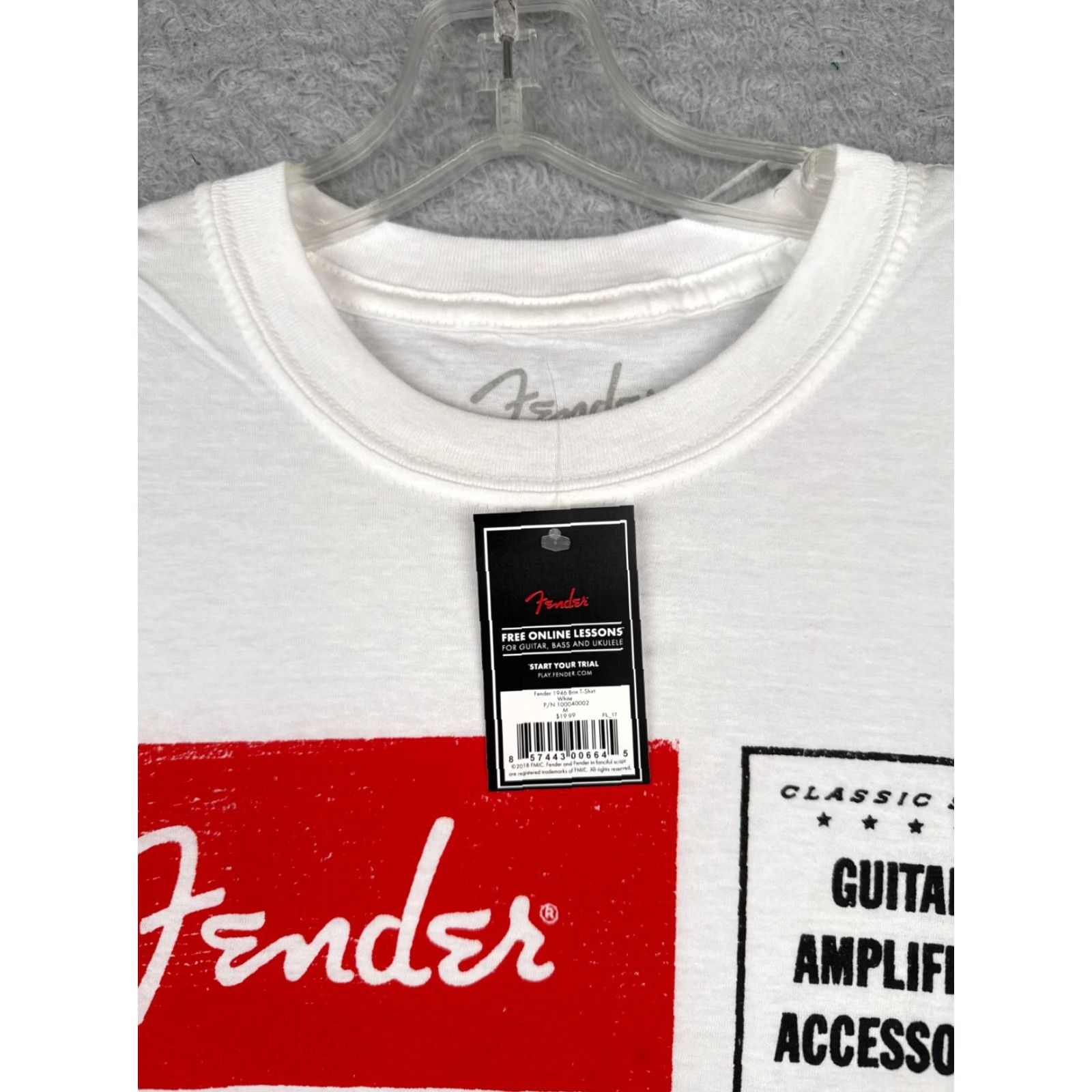 Fender Fender Shirt Men Medium White Red Guitar 1964 Stratocaster Amps Accessories TAGS Shirts Size US M / EU 48-50 / 2 - 7 Thumbnail