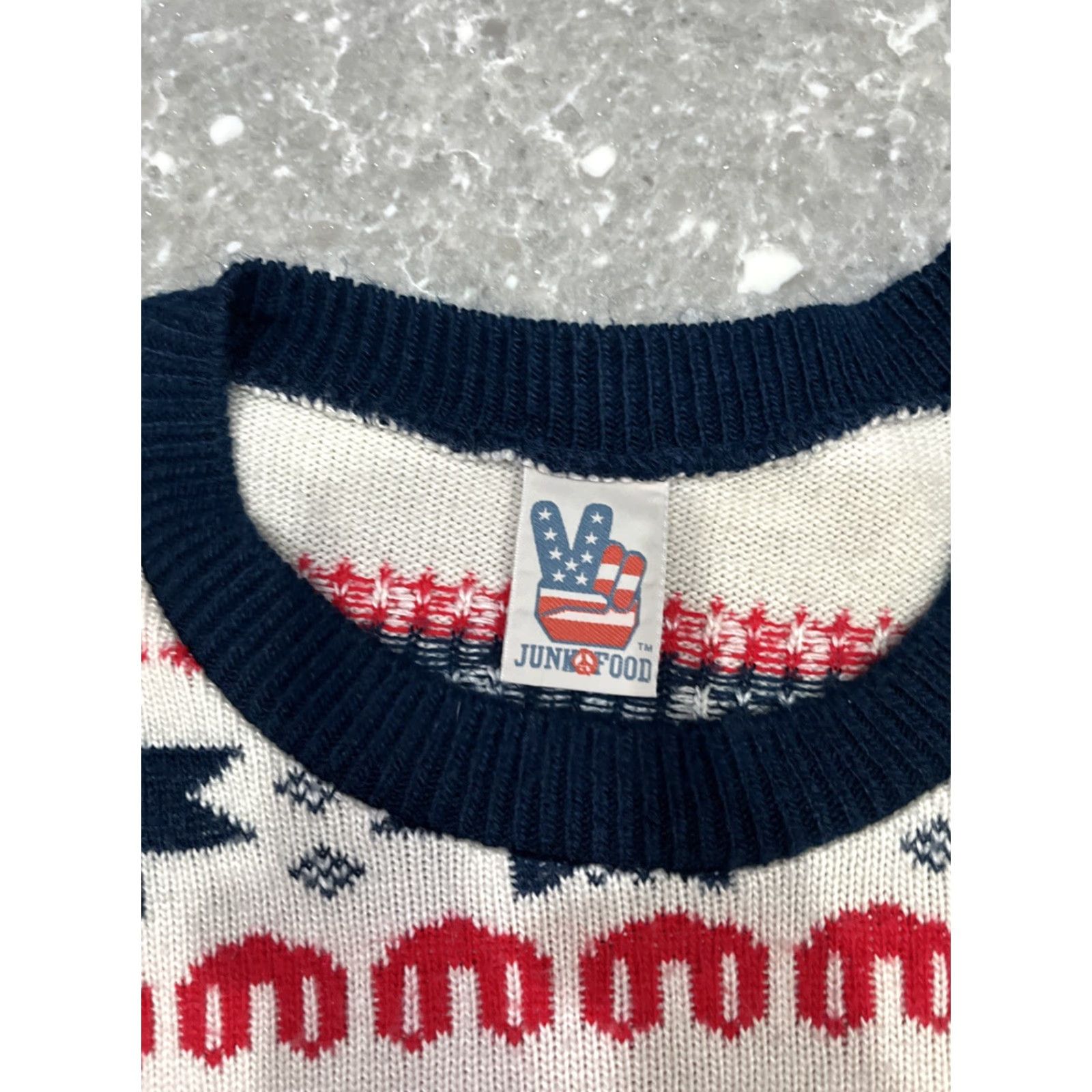 Junk Food JUNK FOOD Skiing Santa Gnome Christmas Holiday Knit Winter SWEATER Adult XL Size US XL / EU 56 / 4 - 3 Thumbnail