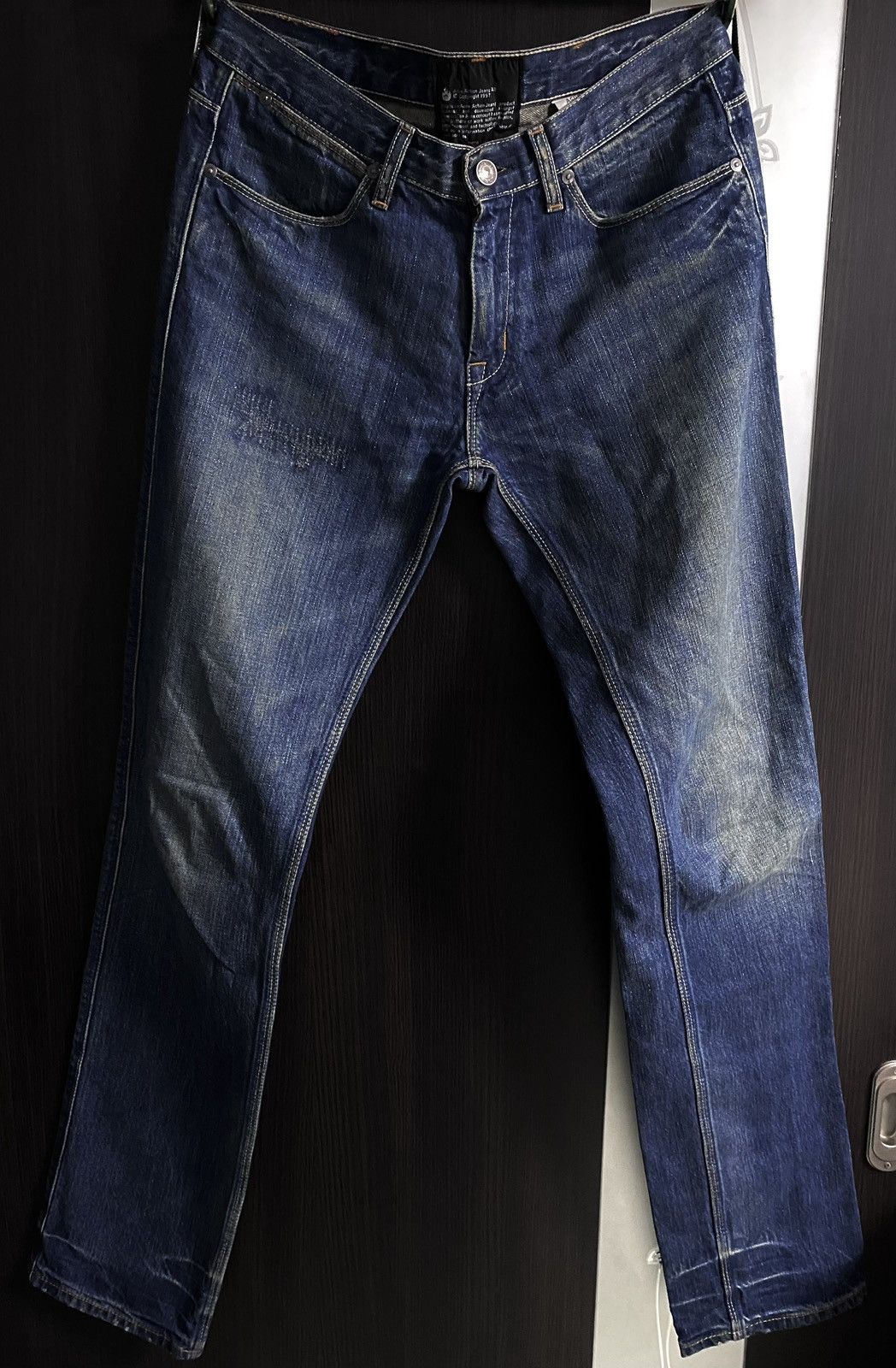 Acne Studios Acne Action Jeans Max Lost&Found Washed Stitched Dyed Jeans Size US 30 / EU 46 - 2 Thumbnail