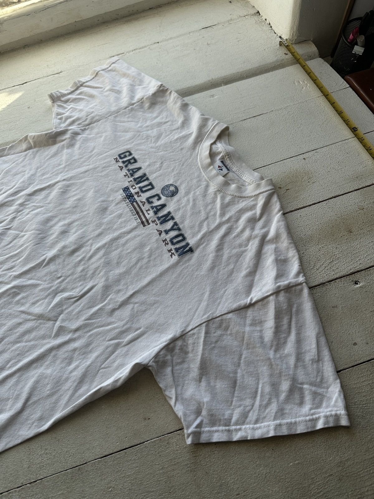 Vintage 🚨90 GRAND CANYON Arizona big logo tshirt 1919 vintage Size US XL / EU 56 / 4 - 2 Thumbnail