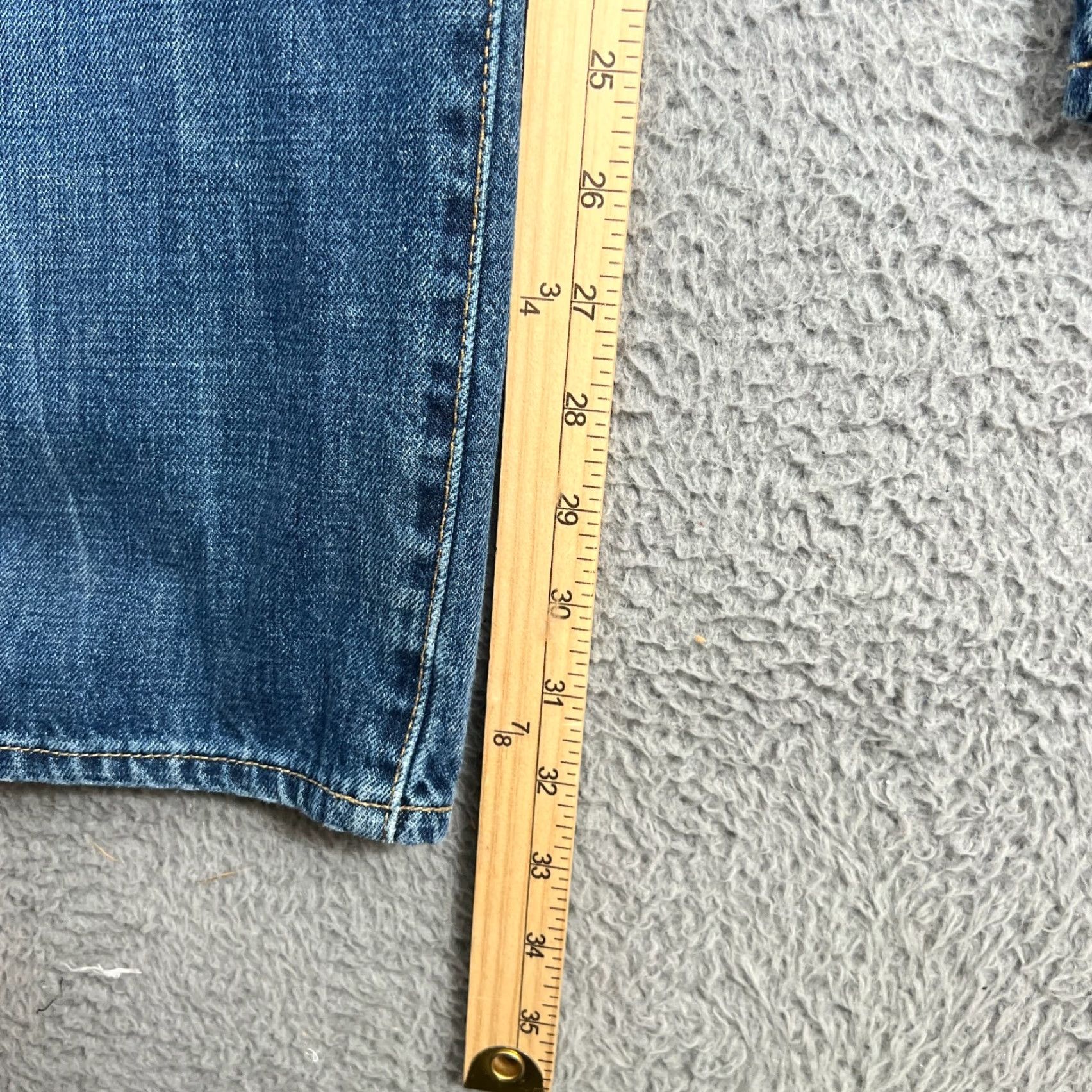 American Eagle Outfitters American Eagle Jeans Mens 32x34 Blue Original Straight Dark Wash Denim Shirt? Size US 32 / EU 48 - 3 Thumbnail