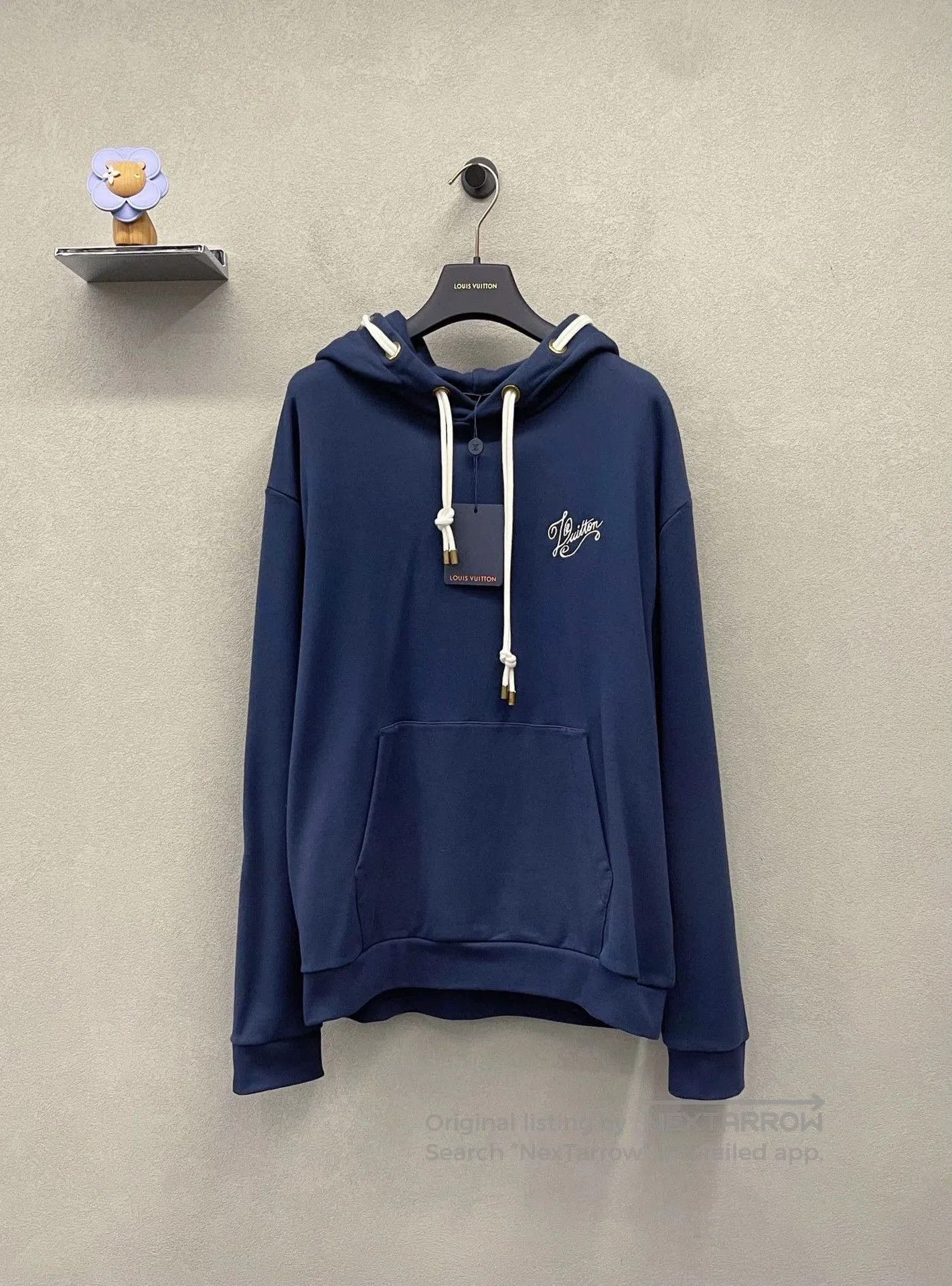 Louis Vuitton navy blue embroidered hoodie by Louis Vuitton. Size US L / EU 52-54 / 3 - 1 Thumbnail