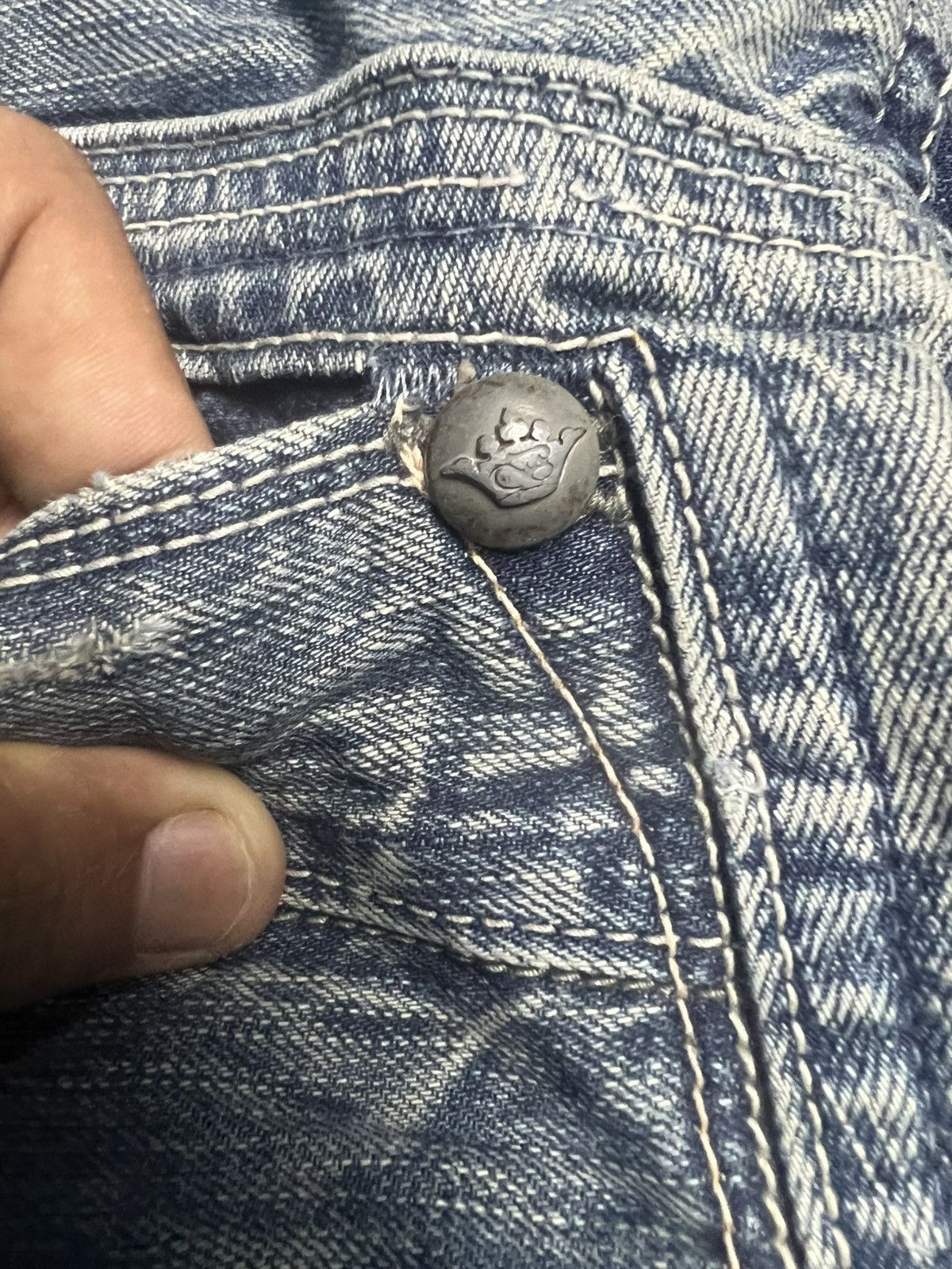 Big John VTG Brappers Japanese Denim Lady Vintage Flare Jeans Y2K(47) Size 32" / US 10 / IT 46 - 13 Thumbnail