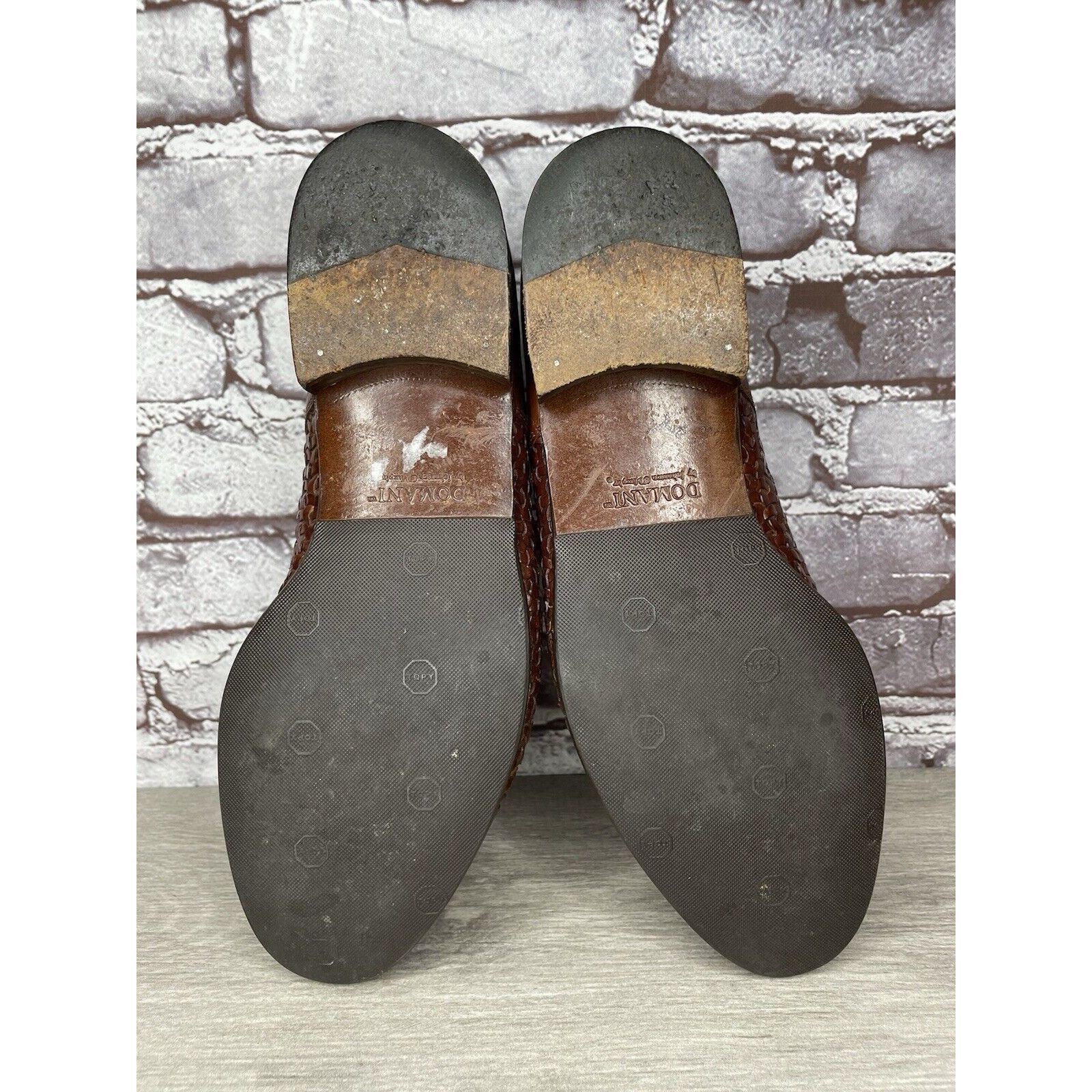 Johnston & Murphy Johnston Murphy Domani Brown Leather Cap Toe Basketweave Lac Size US 10.5 / EU 43-44 - 8 Thumbnail
