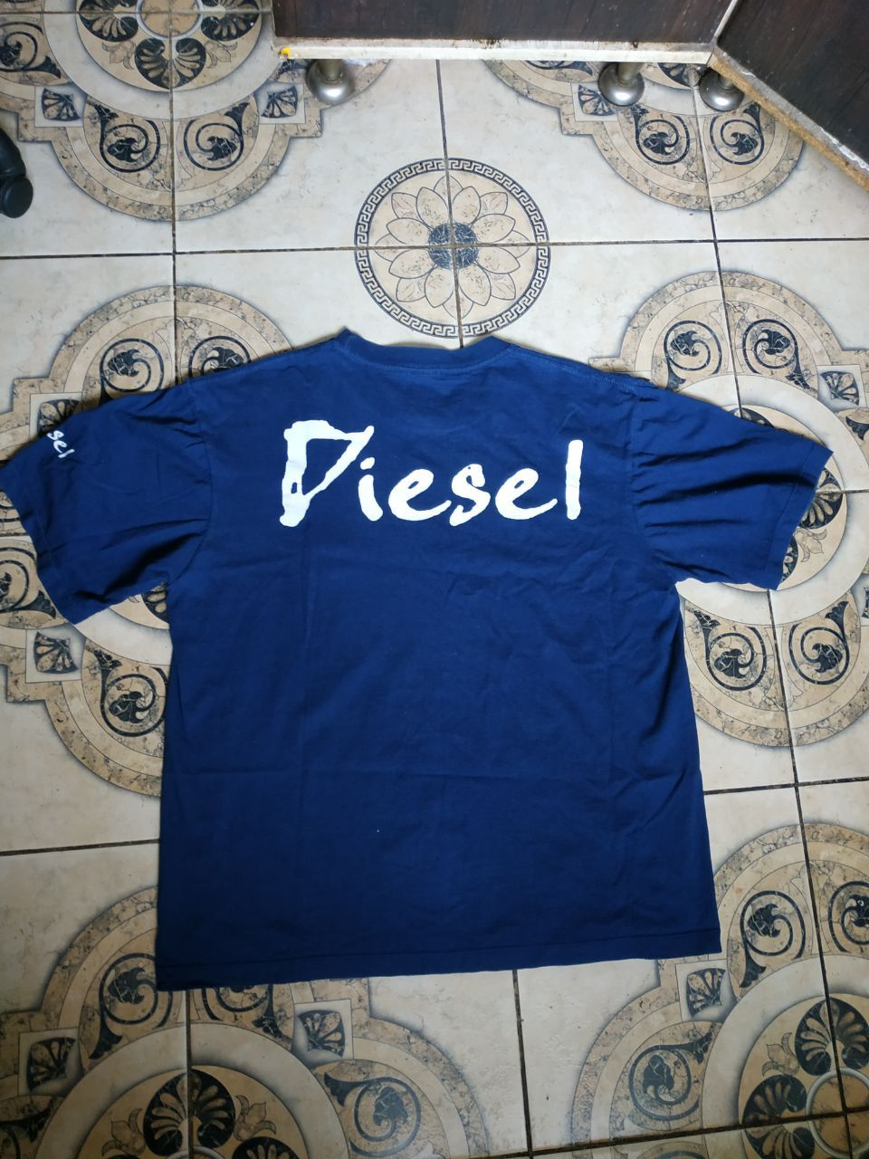 Diesel Vintage Diesel Only The Brave Vertical Logo Tee Blue XL Size US XL / EU 56 / 4 - 12 Thumbnail