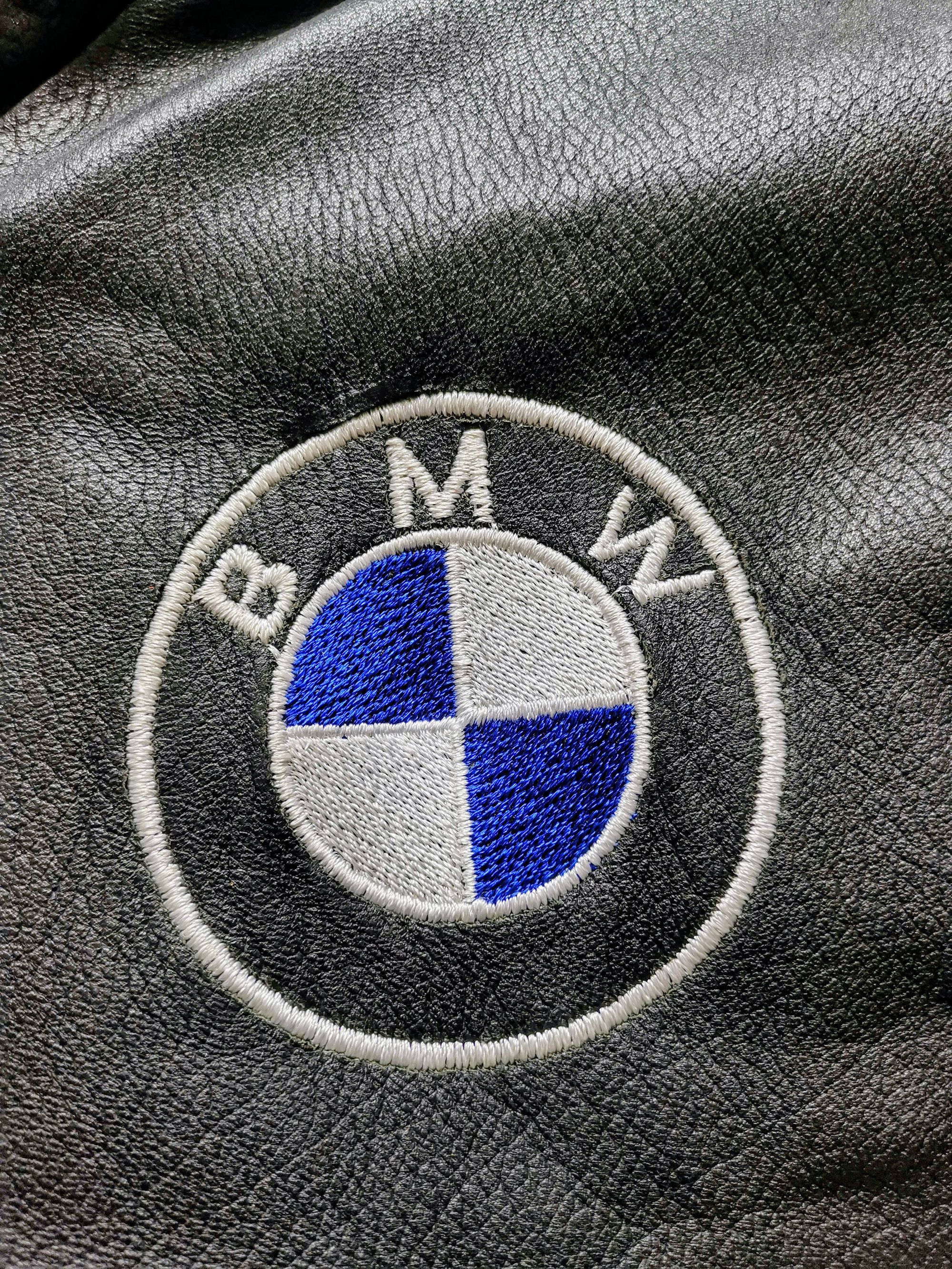 BMW Matt Black BMW 90s Leather Jacket Rare Vintage Size US XL / EU 56 / 4 - 5 Thumbnail