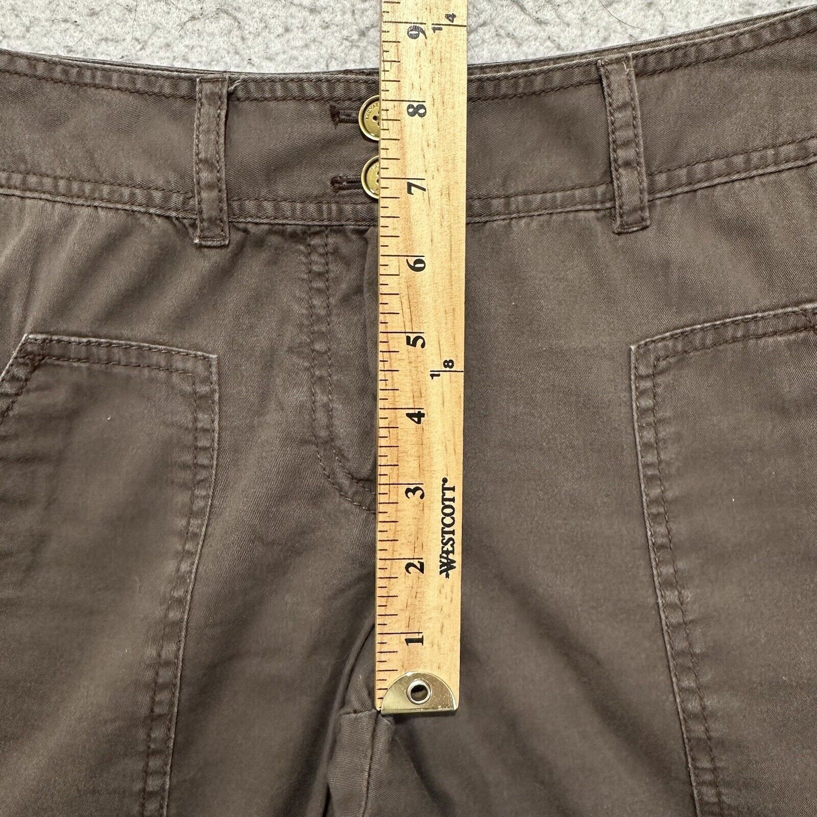 Michael Kors Michael Kors 4 Capri Flat Front Pants Brown Straight Leg Size 27" / US 4 / IT 40 - 11 Thumbnail