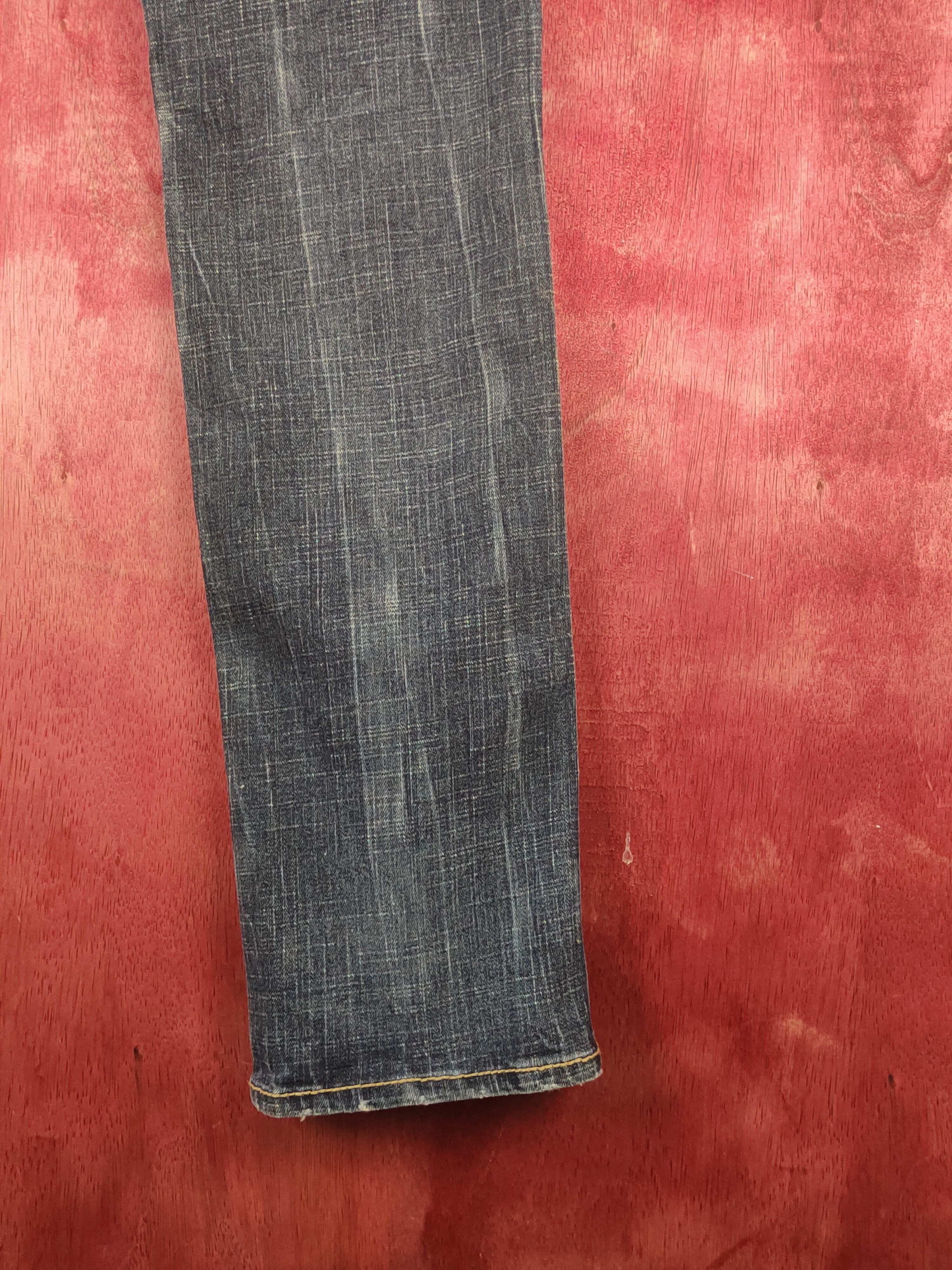 Japanese Brand Urban Crush Dark Blue Distressed Ripped Jeans #S2369 Size 30" / US 8 / IT 44 - 13 Thumbnail