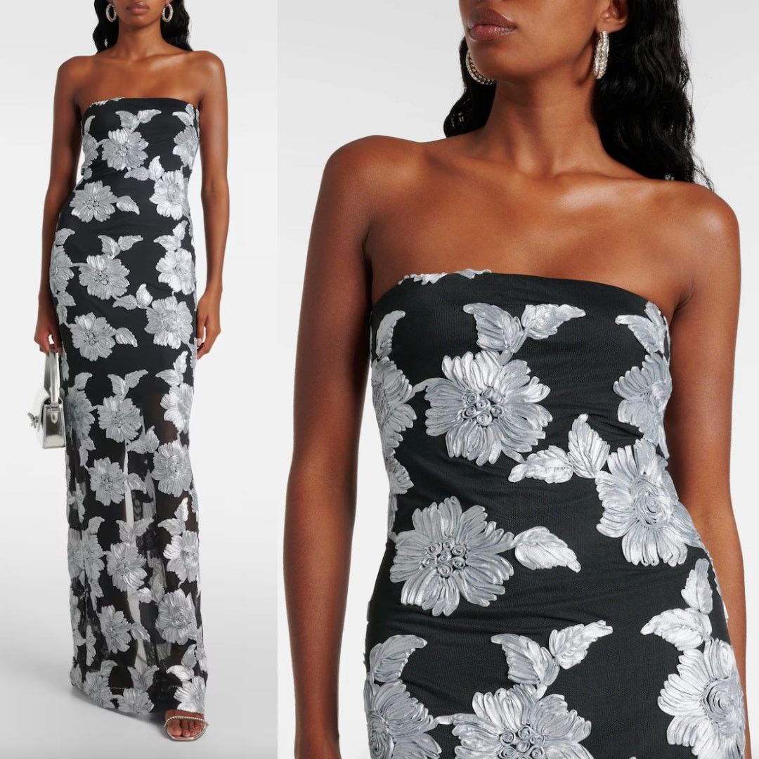 ROTATE ROTATE | NWT Embroidered Flower Mesh Tube Dress 36 US 4 Size S / US 4 / IT 40 - 2 Thumbnail