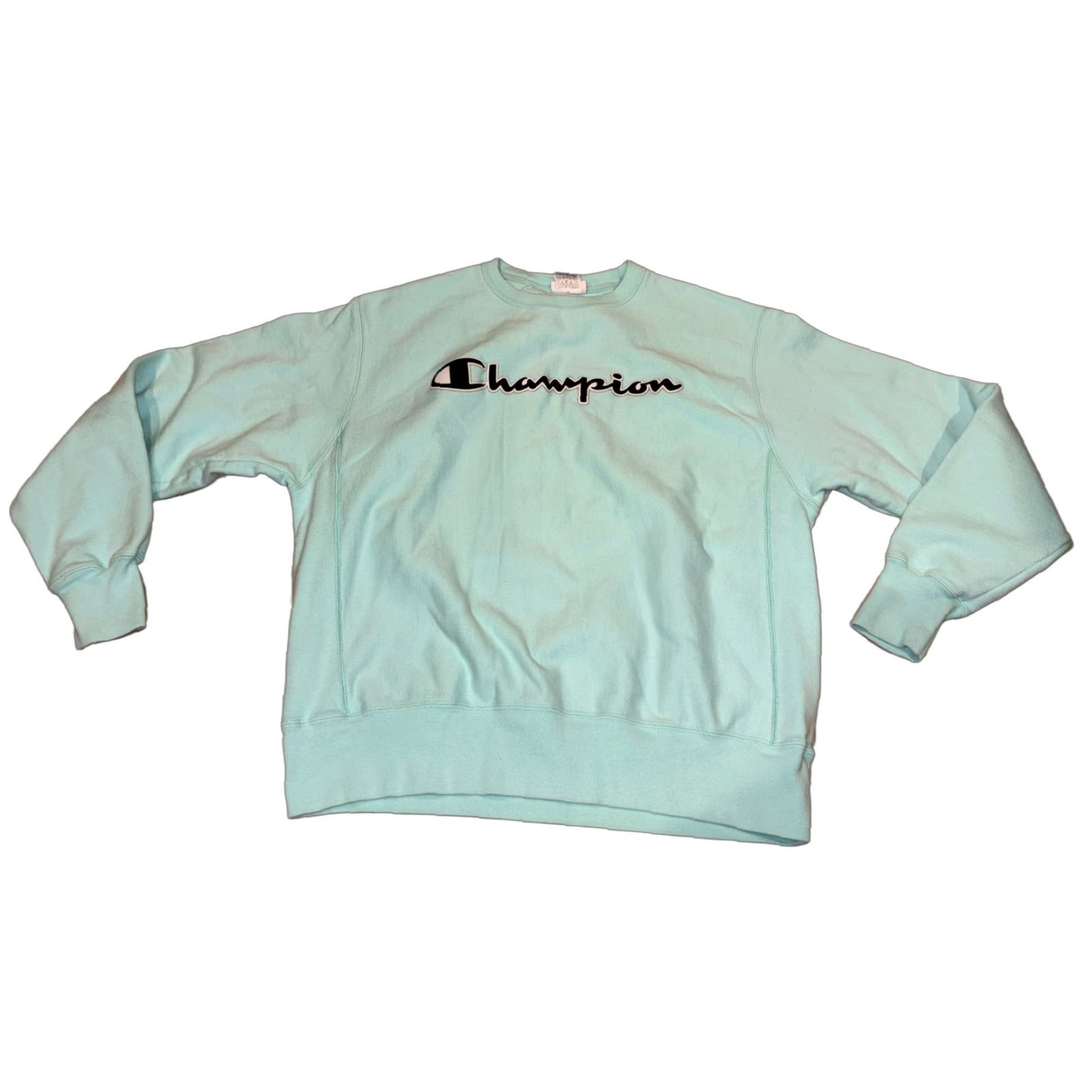 Champion Champion Reverse Weave Pullover Crewneck Logo Print Sweatshirt Sz Large Blue Size US L / EU 52-54 / 3 - 1 Thumbnail