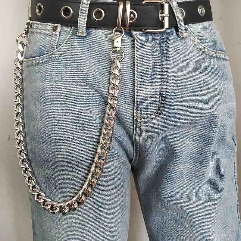 Jewelry × Vintage Trousers Key Chains Trendy Metal Punk Wallet Belt Keychain Size ONE SIZE - 4 Thumbnail