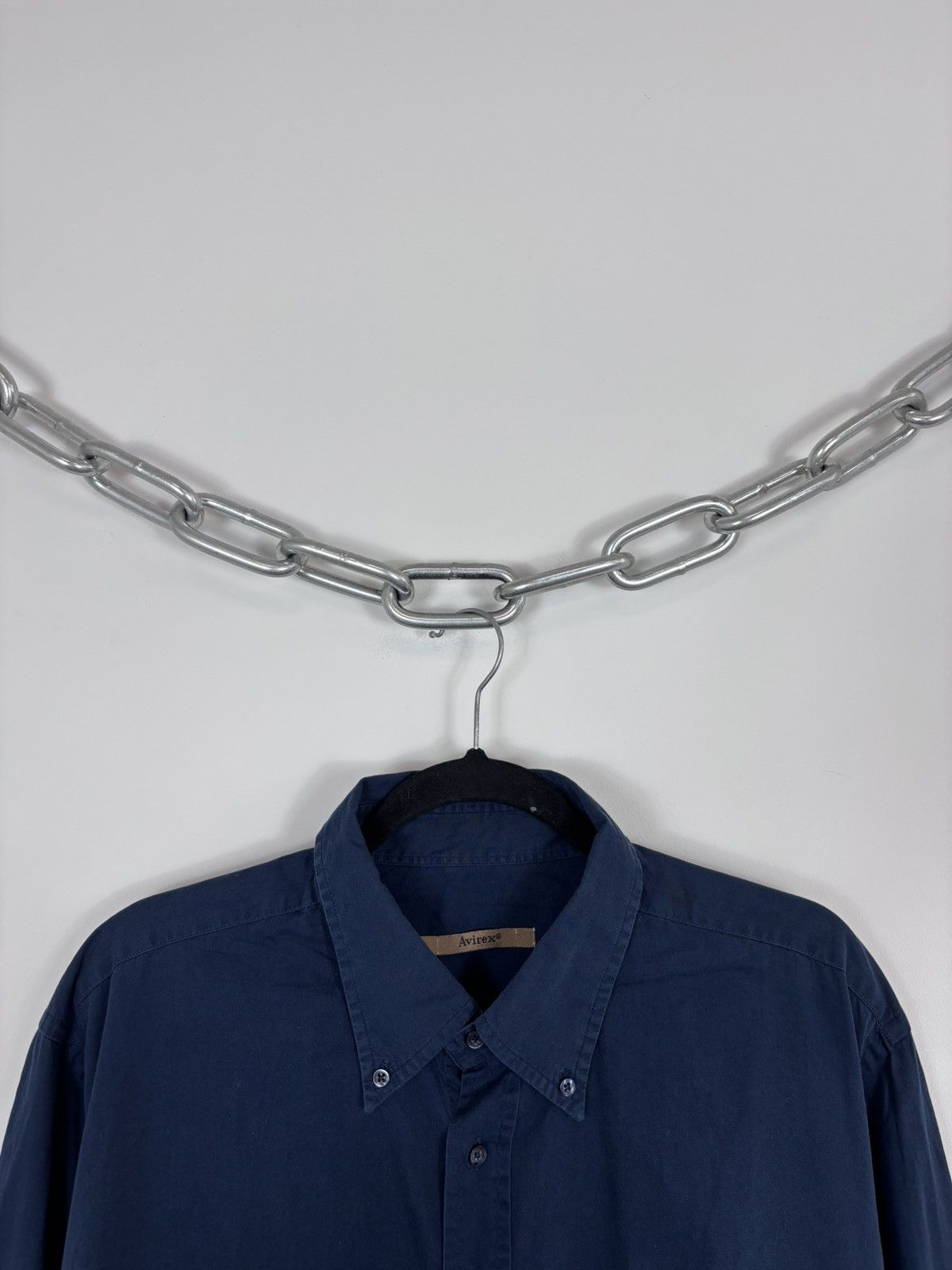 Avirex Vintage Avirex USA Navy Blue Button Up Long Sleeve Shirt Size US XXL / EU 58 / 5 - 3 Thumbnail