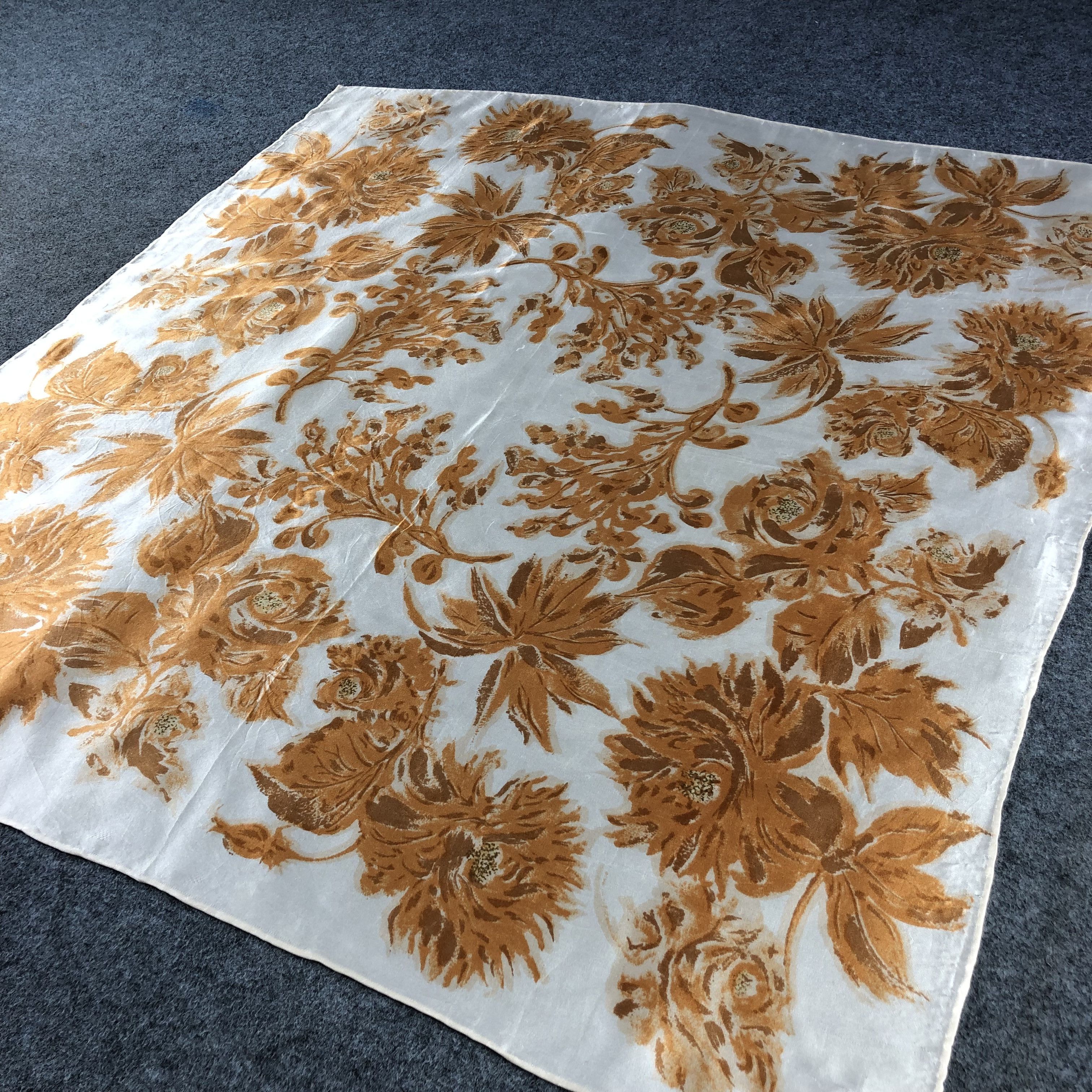 Vintage Aurora Hand Rolled Silk Scarf M890 Size ONE SIZE - 2 Thumbnail