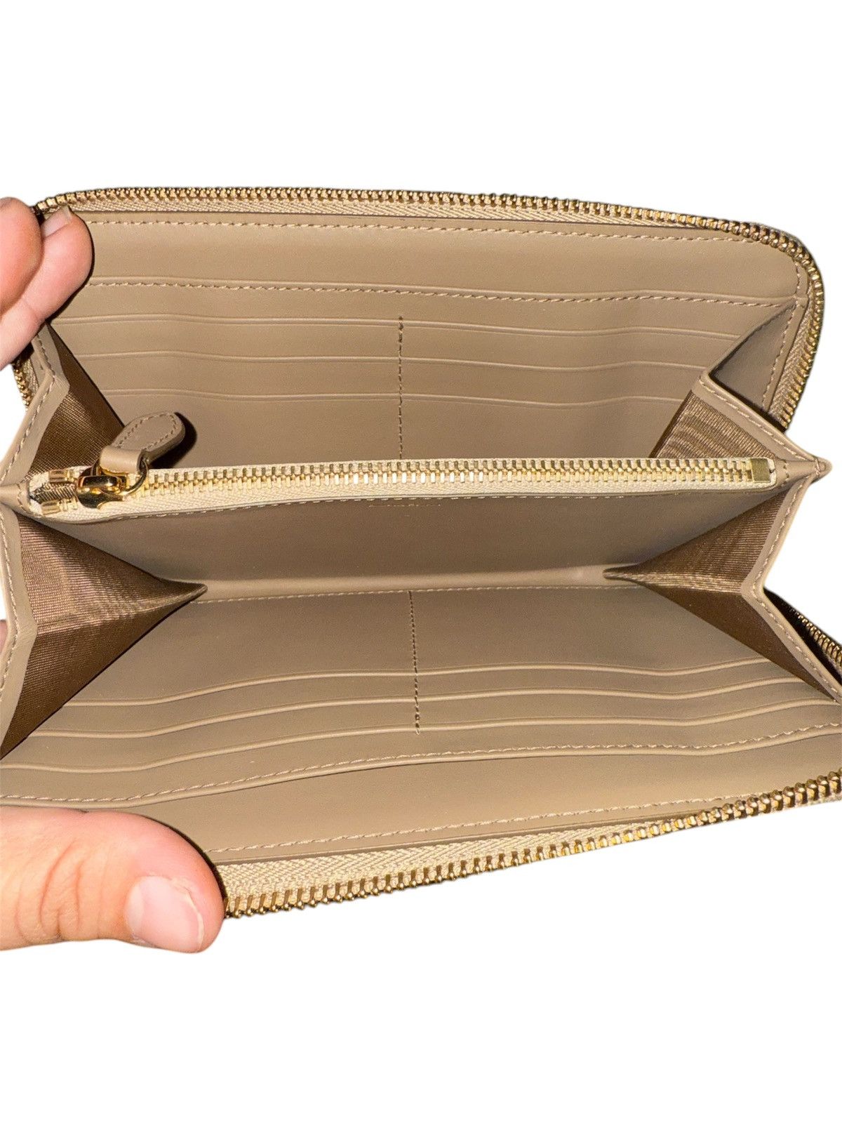 Burberry × Designer Burberry Haymarket Check Chestnut Long Zip-Around Wallet Size ONE SIZE - 4 Thumbnail