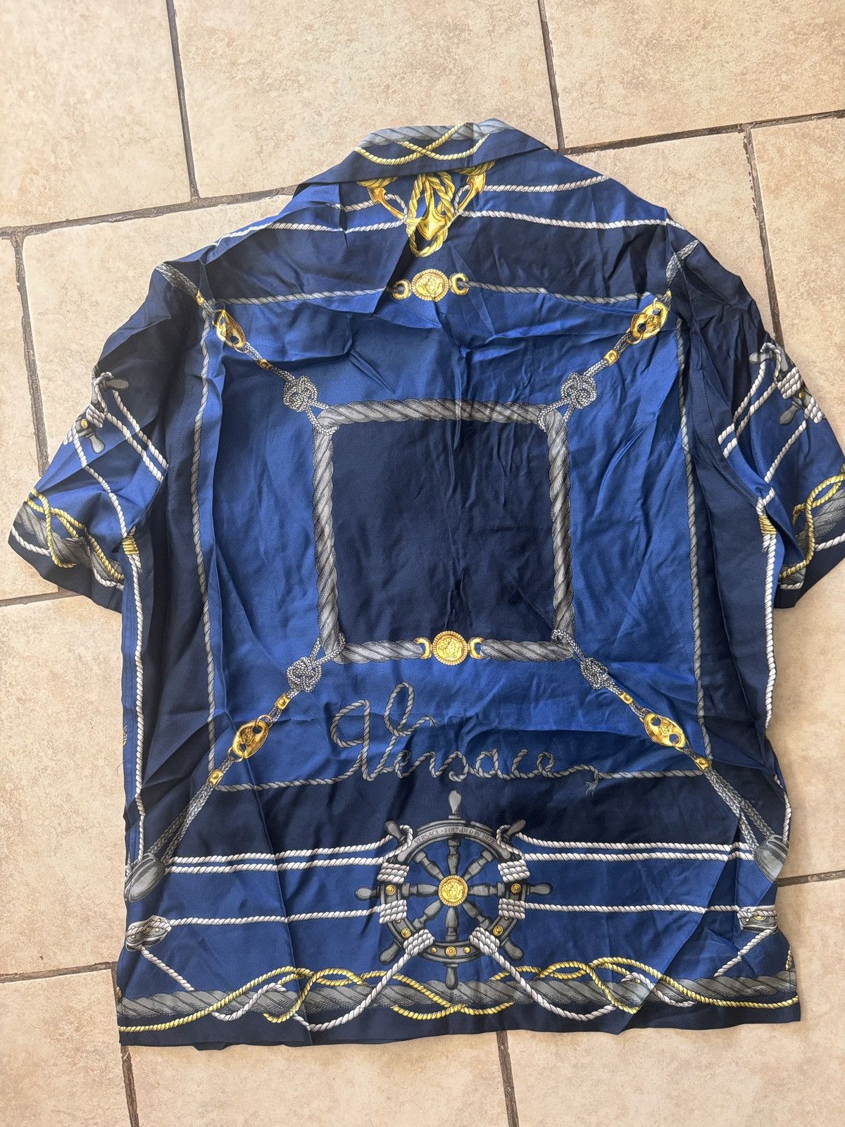 Designer × Versace VERSACE NAUTICAL PRINT SHIRT Size US M / EU 48-50 / 2 - 10 Thumbnail