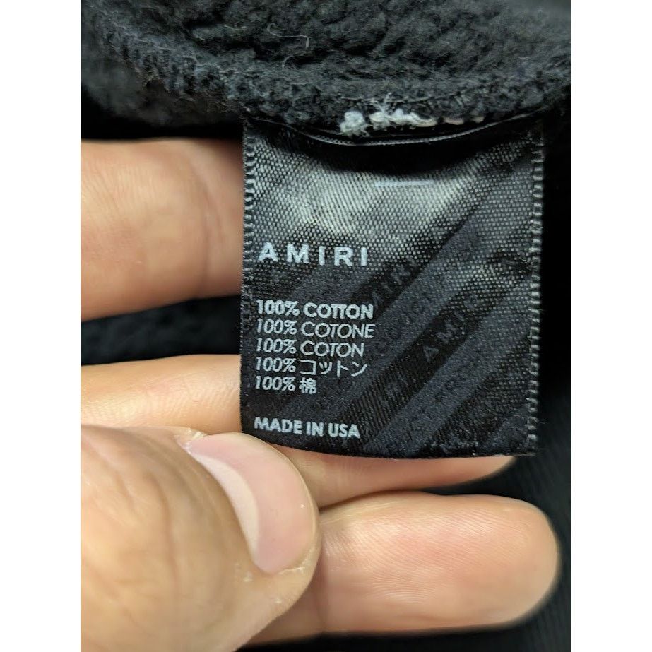 Amiri o1rshd1 Amiri Hockey Crewneck Sweatshirt in Black Size US S / EU 44-46 / 1 - 14 Thumbnail