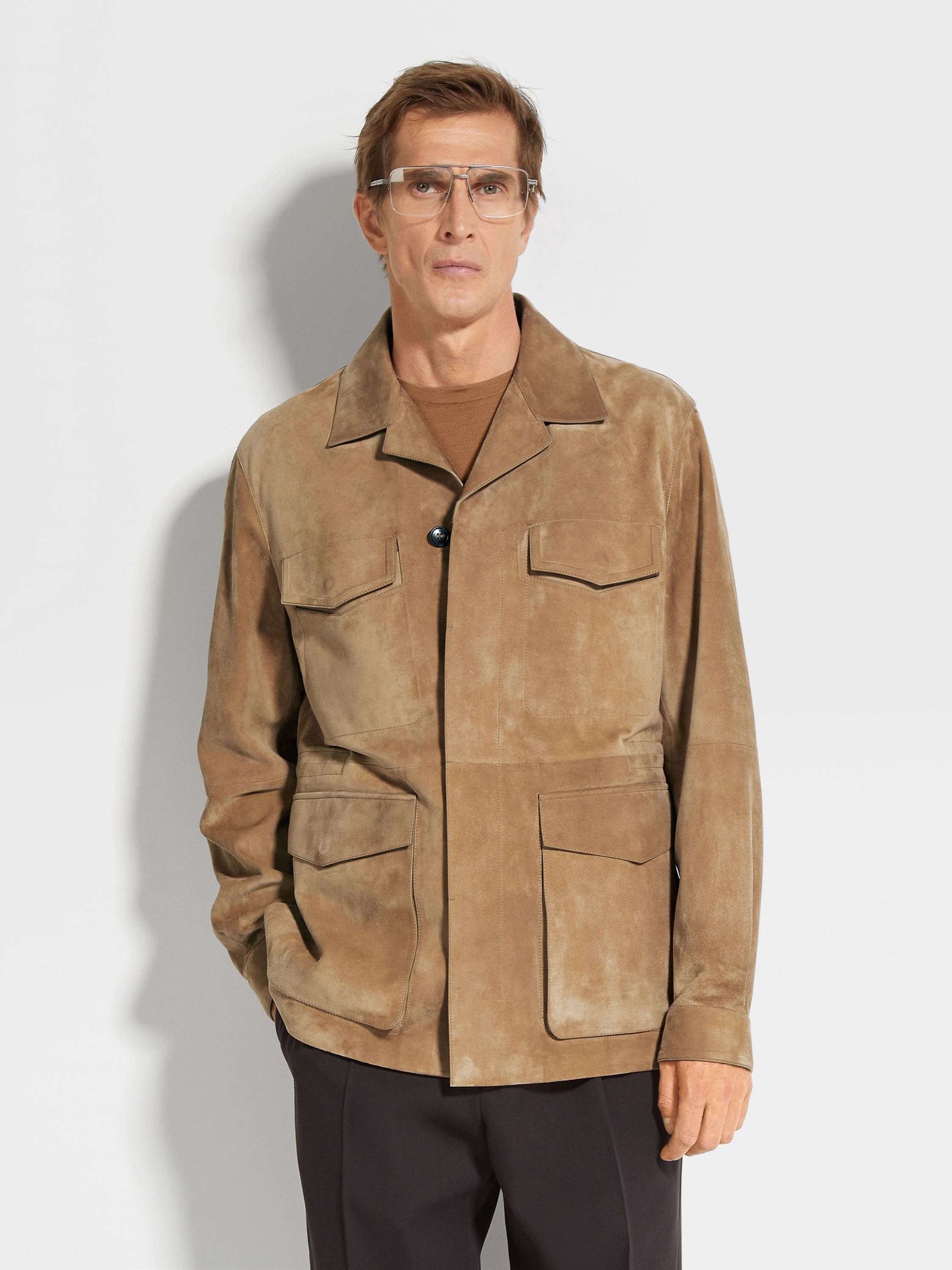 Ermenegildo Zegna o1s1rm0225 RUDPSF Jacket in Brown Size US L / EU 52-54 / 3 - 3 Thumbnail