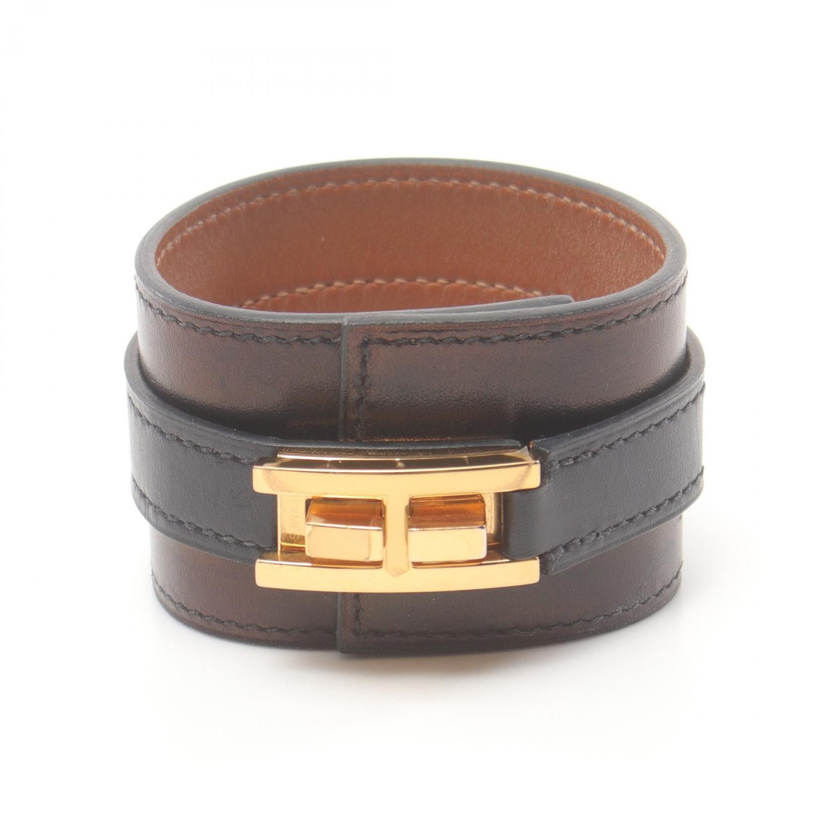 Hermes Hermes Box Drag Bracelet T3 Leather Bracelet in Very Good Condition Size ONE SIZE - 1 Thumbnail