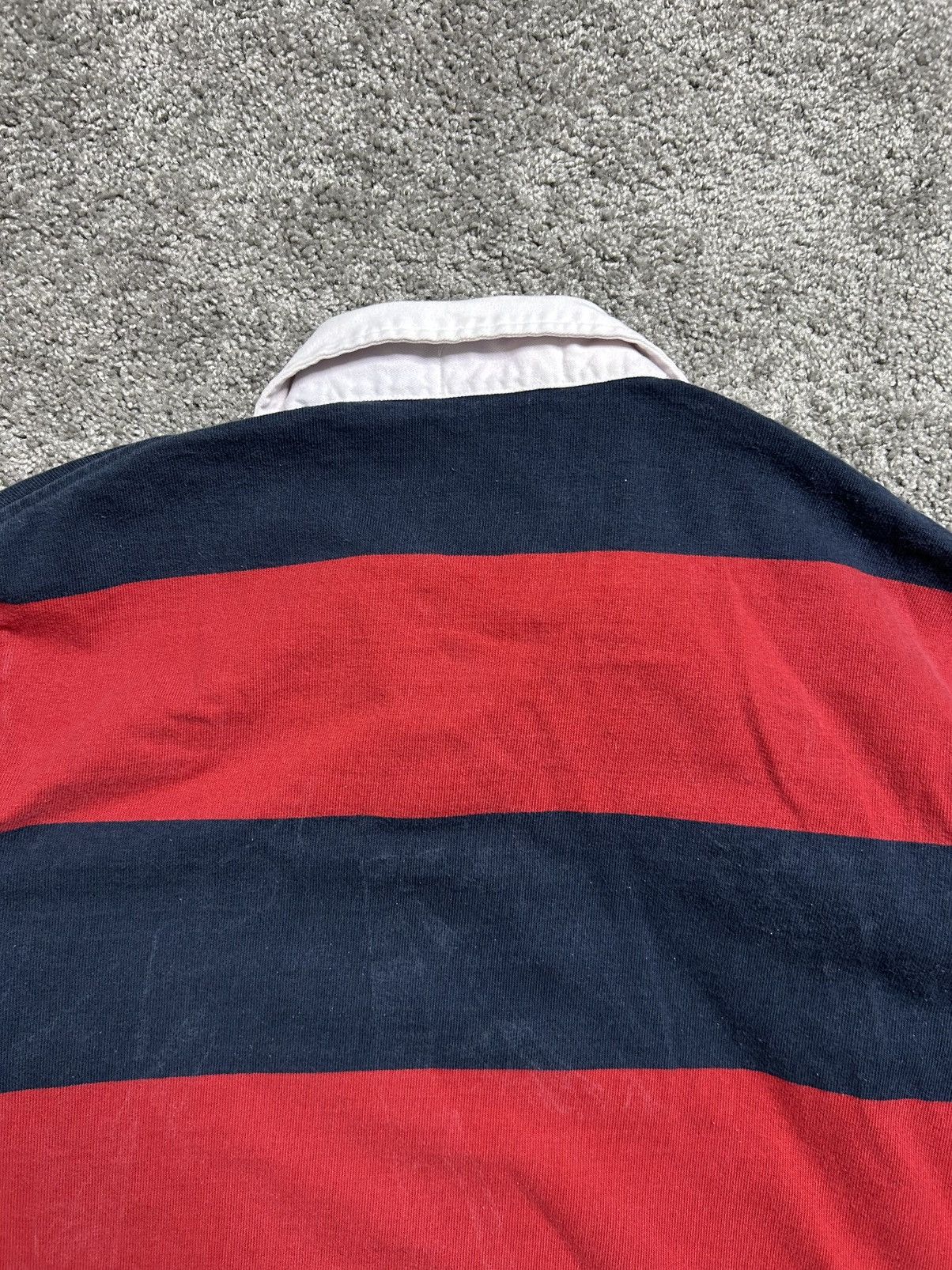 Polo Ralph Lauren Vintage 80s Polo Ralph Lauren Rugby Long Sleeve Striped Size US L / EU 52-54 / 3 - 8 Thumbnail