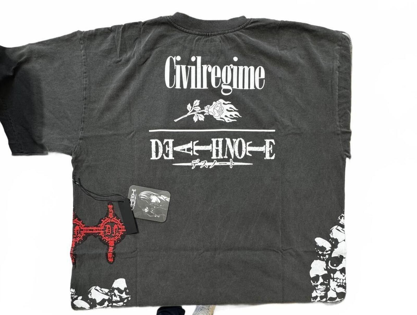 Civil Regime Civilregime x Death Note Collab Graphic T-Shirt XL Oversized Size US XL / EU 56 / 4 - 3 Thumbnail
