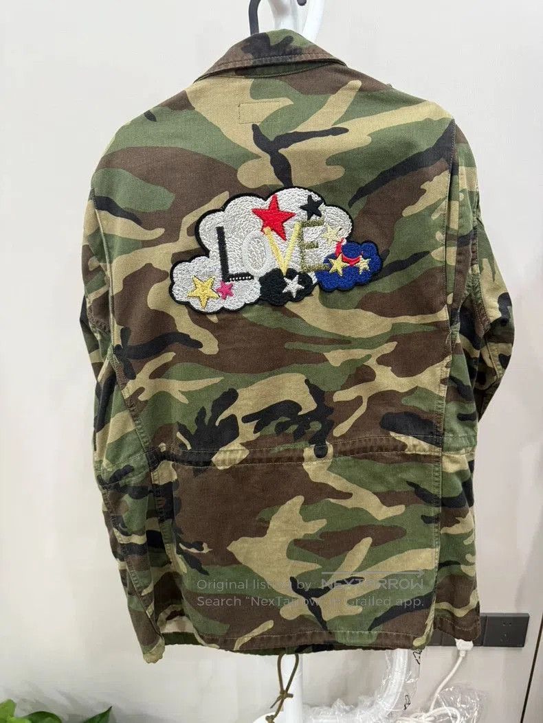 Saint Laurent Paris Saint Laurent Camouflage Love Embroidery Jacket. Size US S / EU 44-46 / 1 - 6 Thumbnail